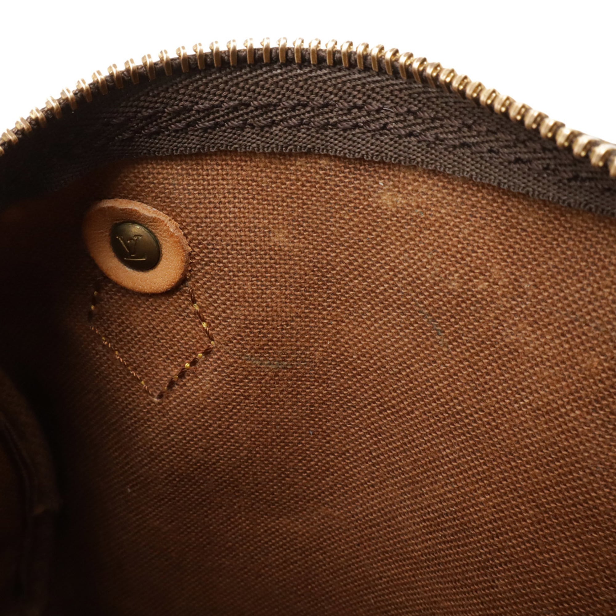Louis Vuitton Brown Monogram Canvas Handbag Pouch Shoulder Bag