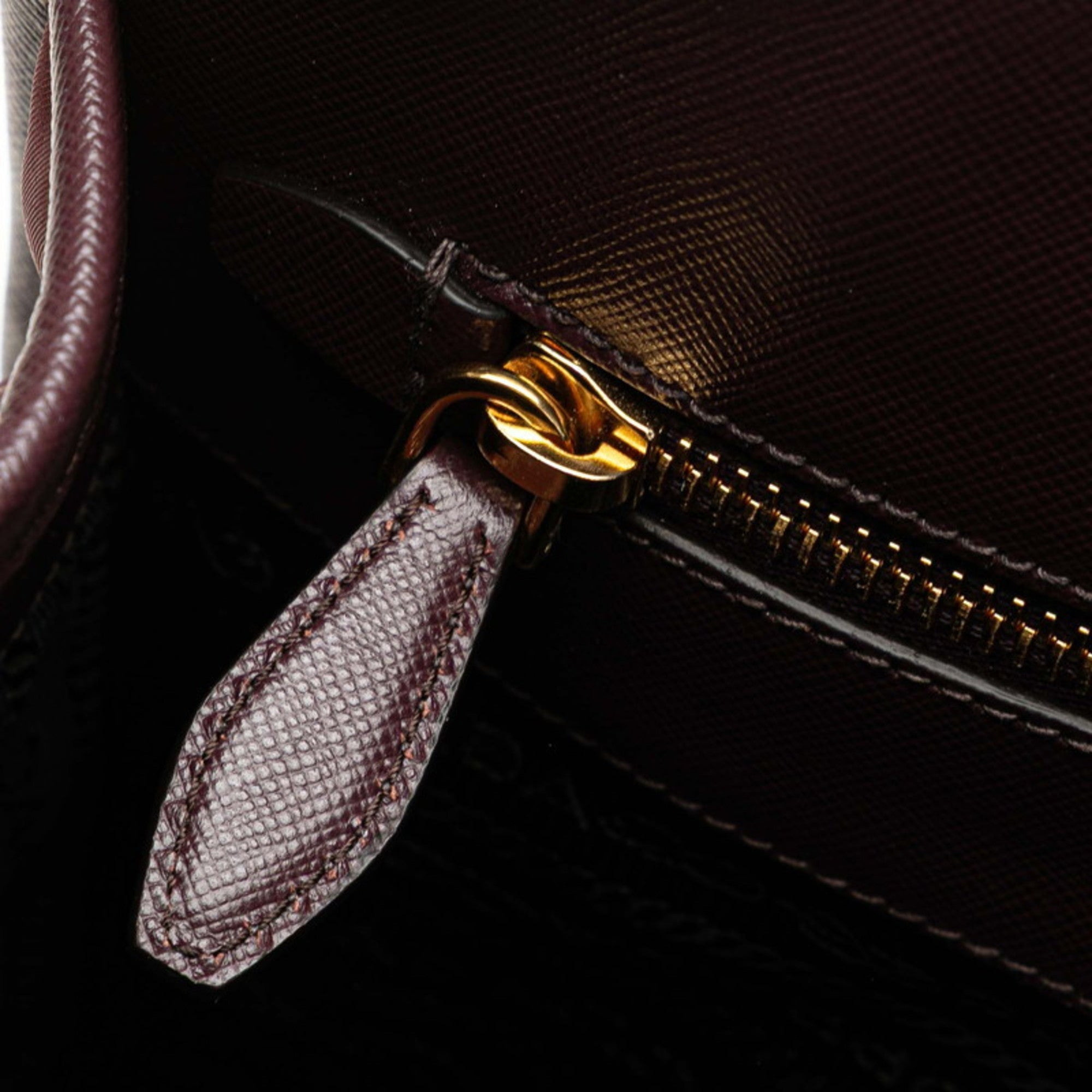 Prada Purple Nylon Leather Handbag Shoulder Bag