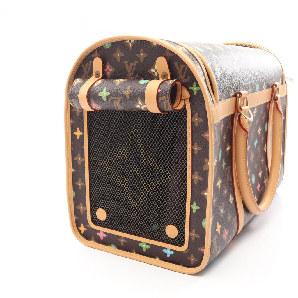Louis Vuitton Brown Multi-Color Pvc Leather Handbag