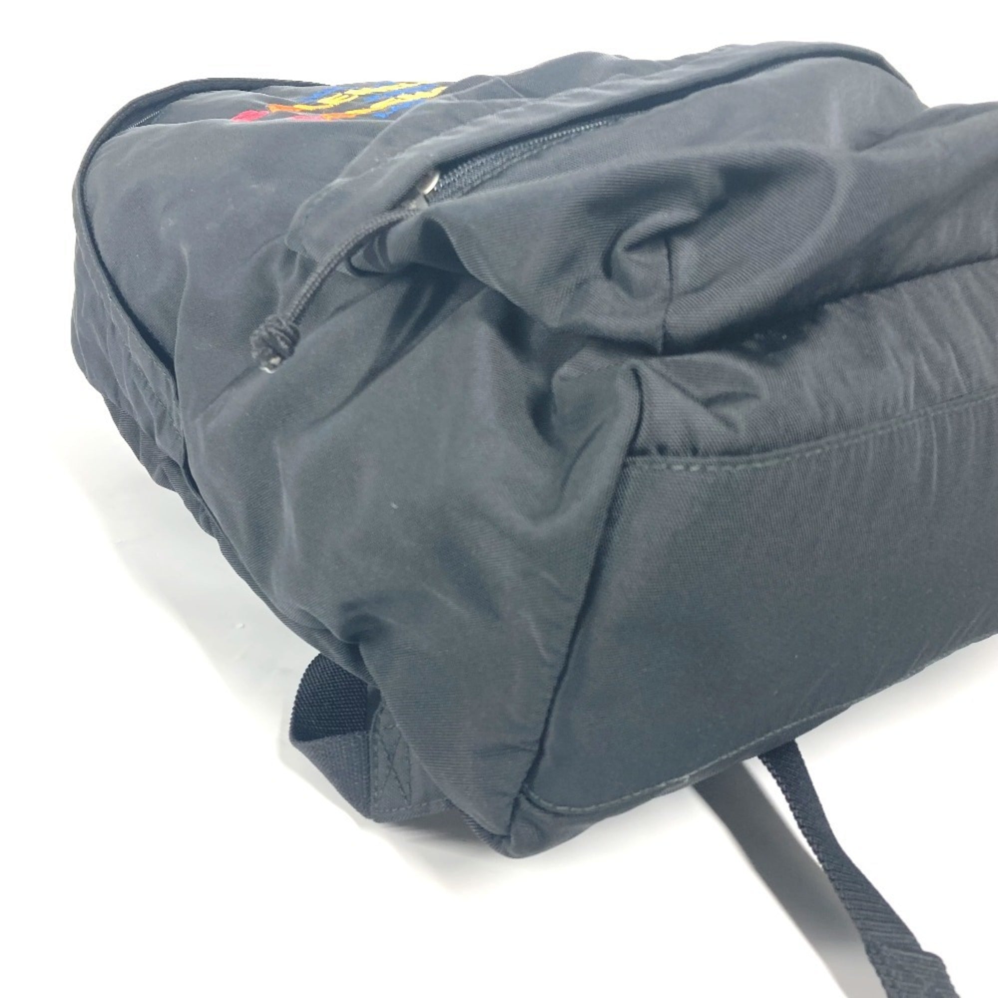 Balenciaga Black Multi-Color Nylon Backpack