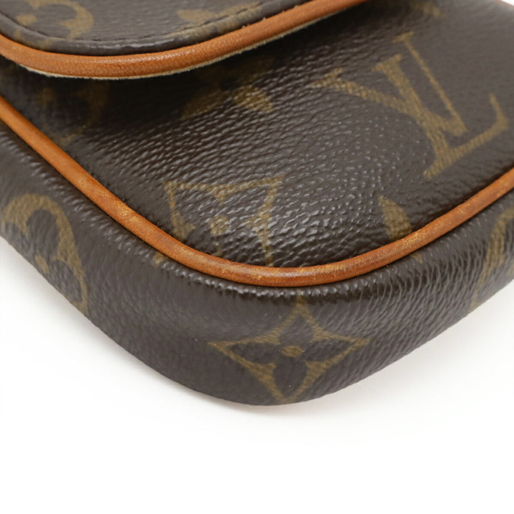 Louis Vuitton Brown Monogram Pochette Pouch Shoulder Bag