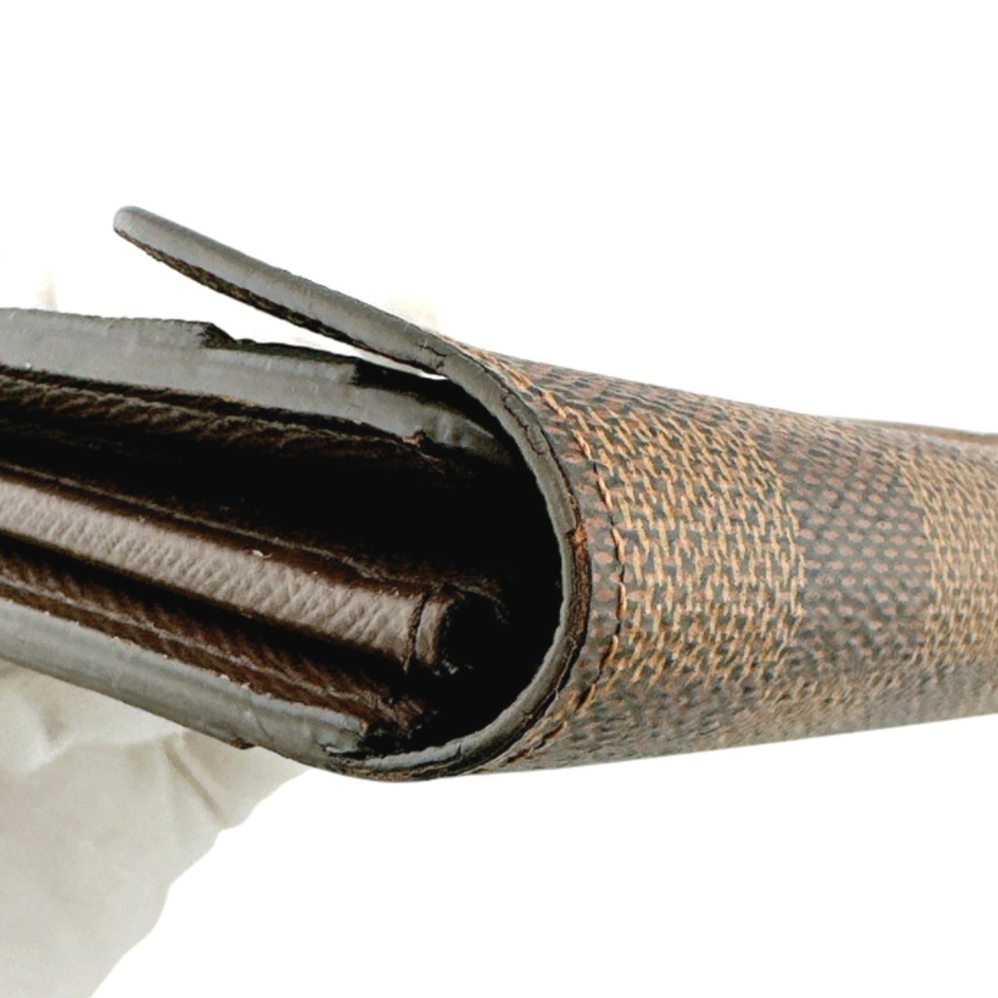 Louis Vuitton Brown Ebene Damier Canvas Long Wallet (Tri-Fold)