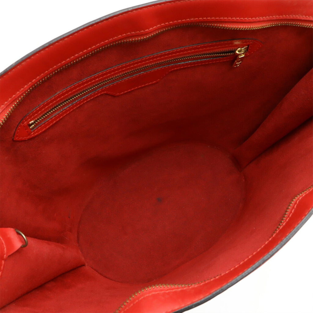 Louis Vuitton Castilian Red Epi Leather Shoulder Bag Tote Bag