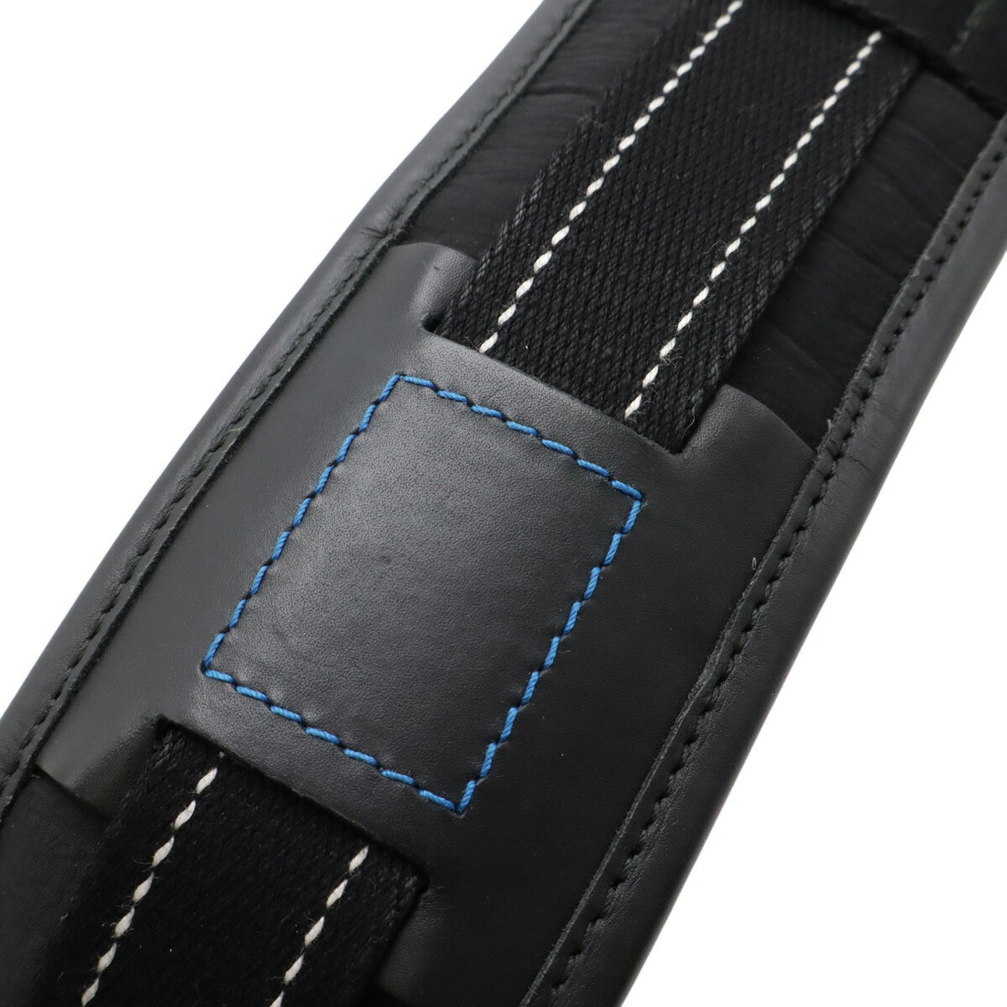 Bottega Veneta Black Blue Nylon Shoulder Bag