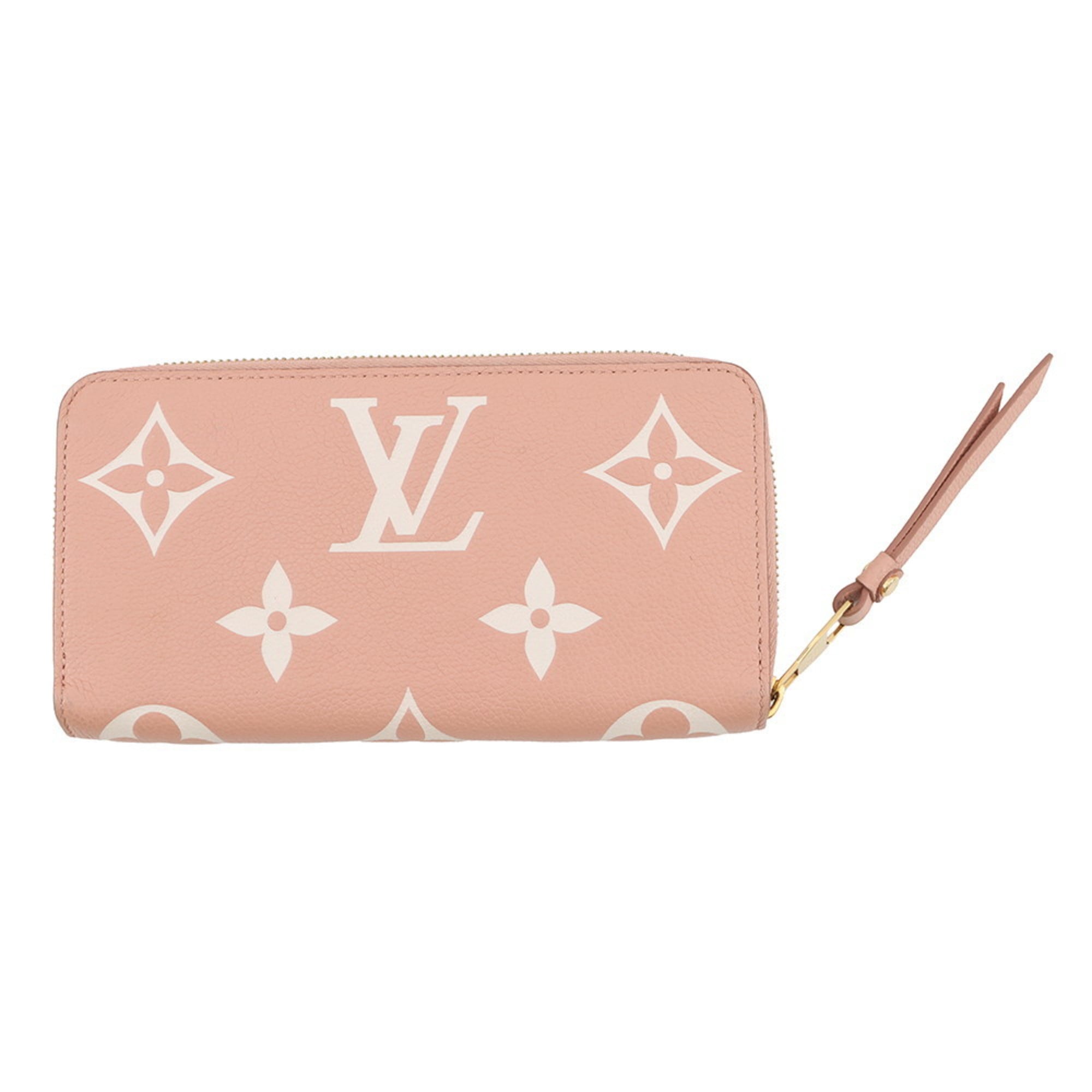 Louis Vuitton Monogram Empreinte Bicolor Cream Rose Monogram Empreinte Long Wallet