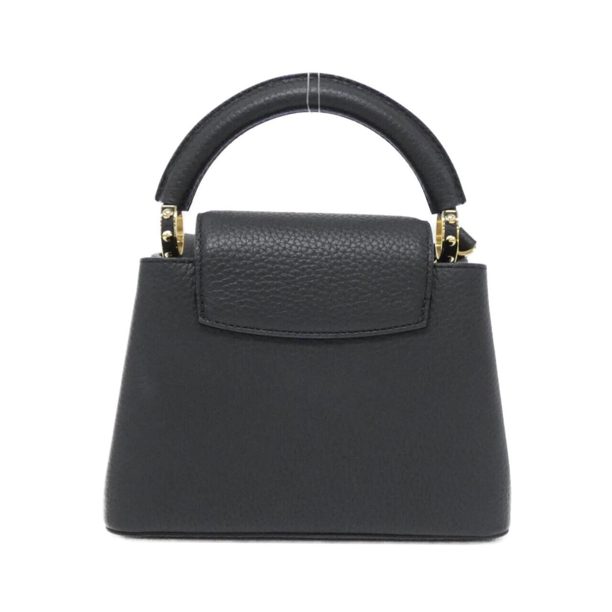 Louis Vuitton Black Leather Handbag