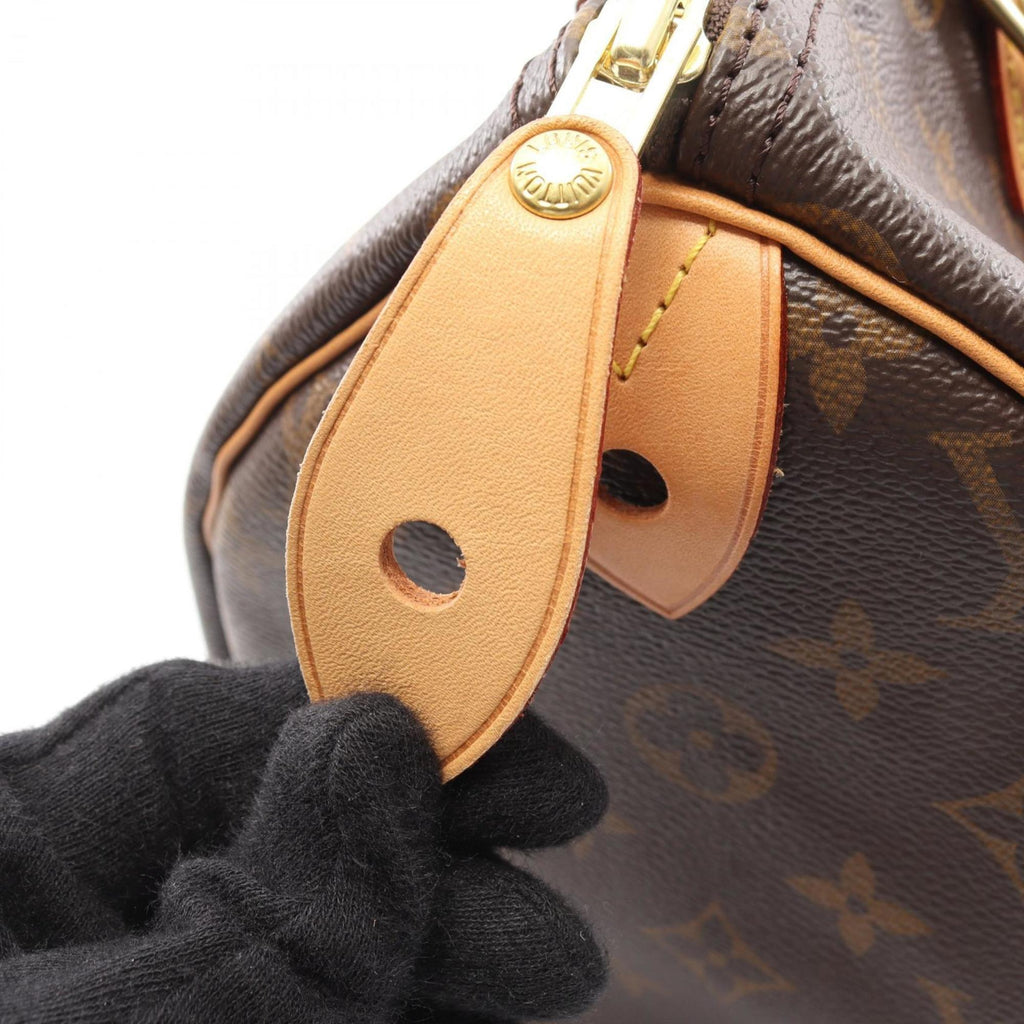 Louis Vuitton Brown Monogram Coated Canvas Leather Handbag
