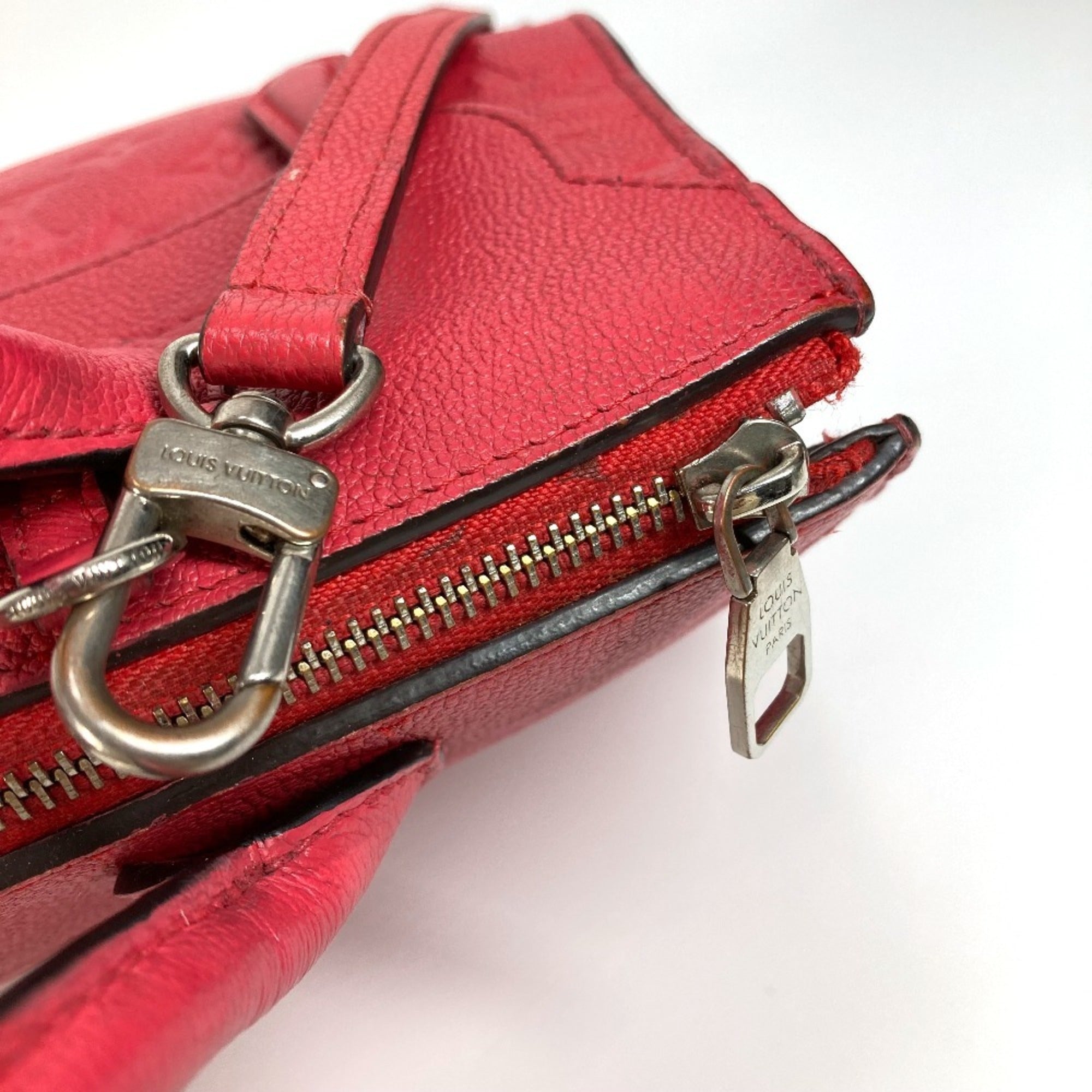 Louis Vuitton Monogram Empreinte Red Color Monogram Empreinte Handbag Shoulder Bag