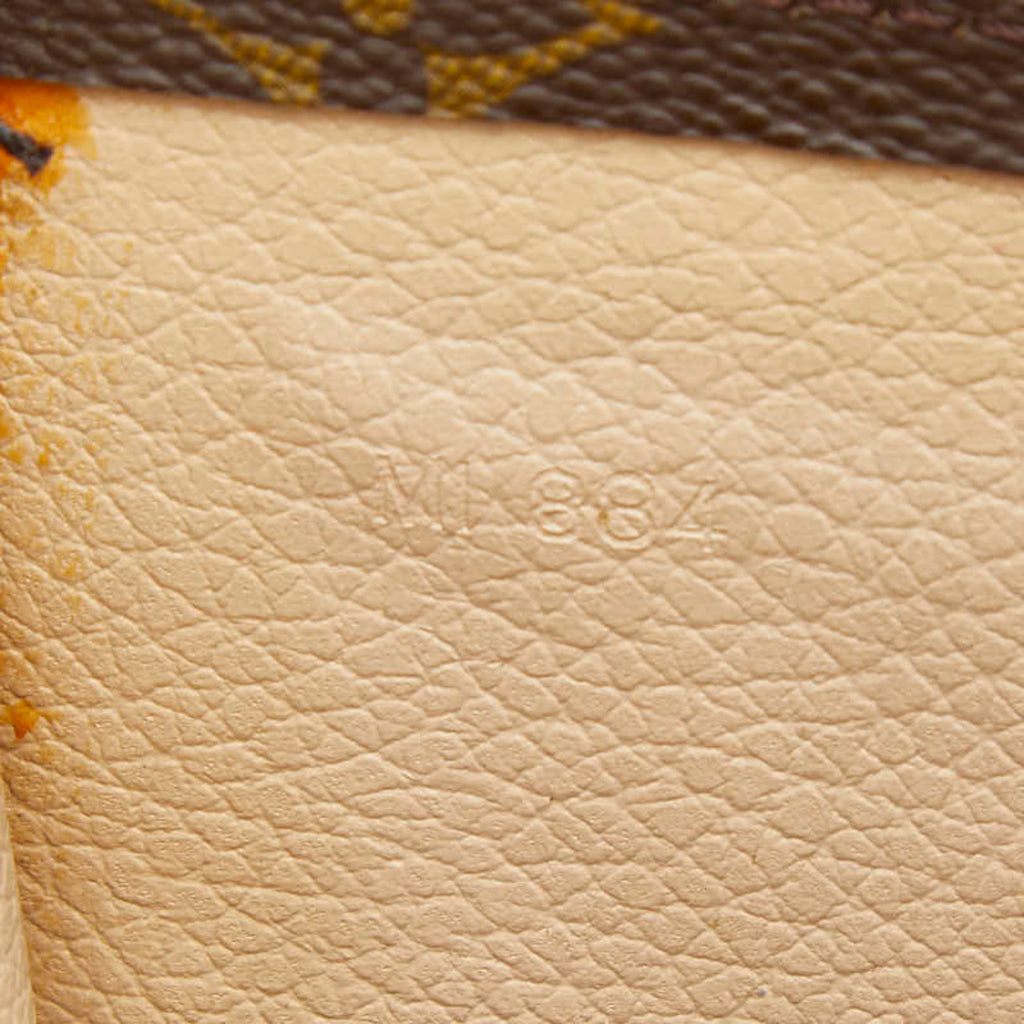 Louis Vuitton Brown Pvc Leather Handbag Tote Bag
