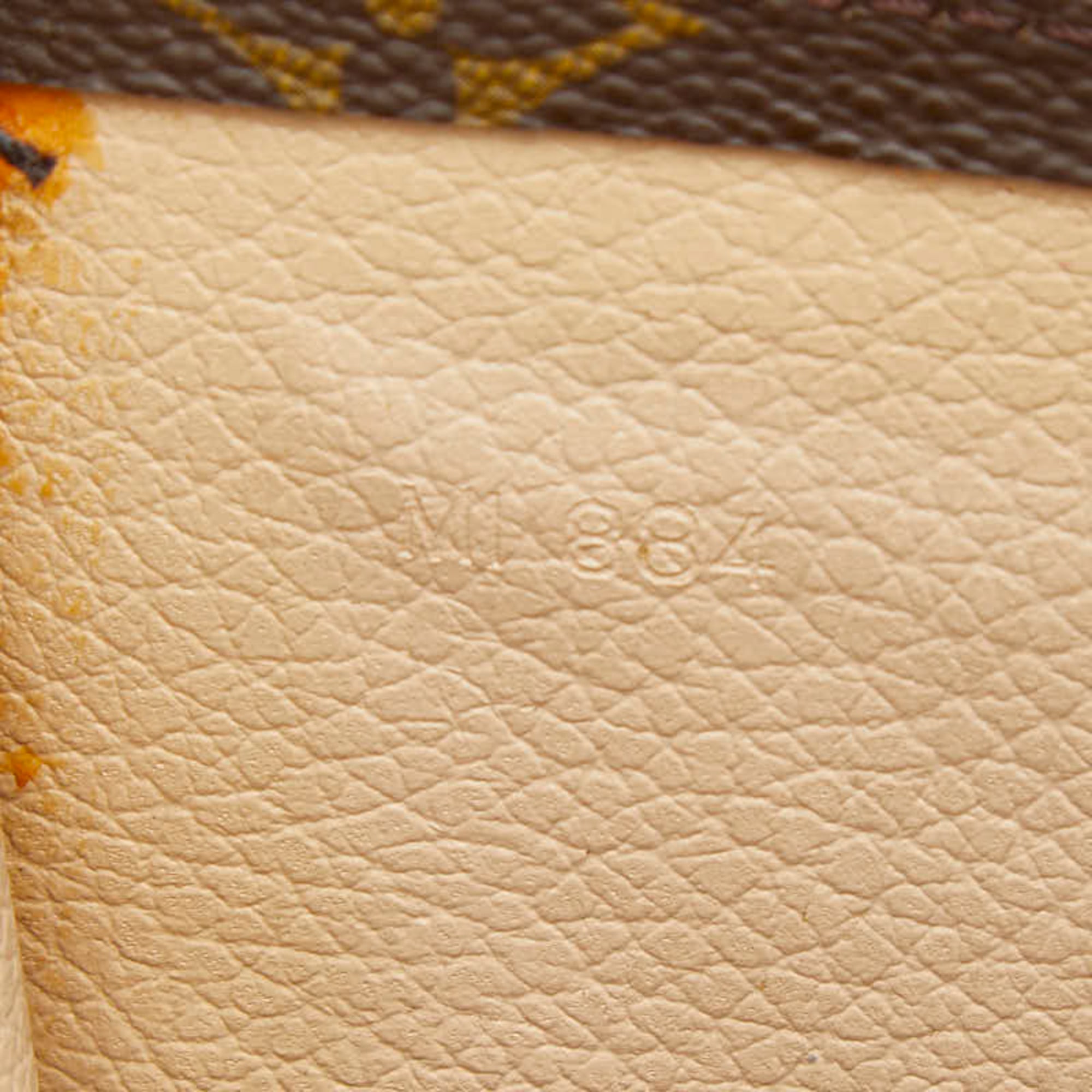 Louis Vuitton Brown Pvc Leather Handbag Tote Bag