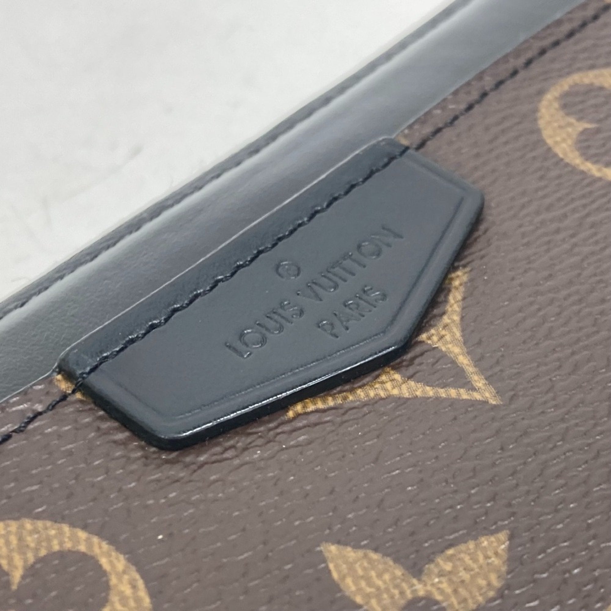 Louis Vuitton Monogram Macassar Black Brown Monogram Long Wallet