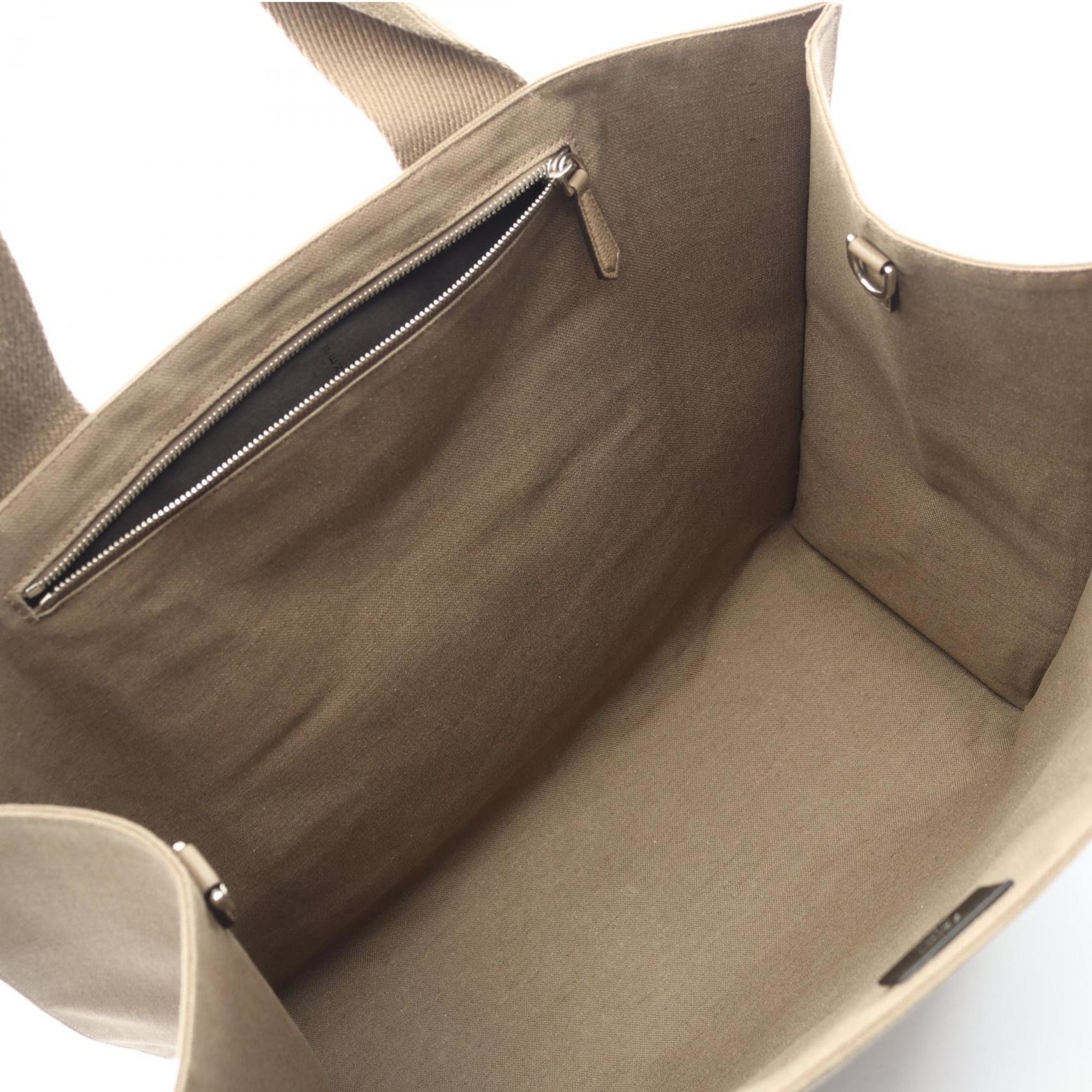 Fendi Beige Canvas Tote Bag
