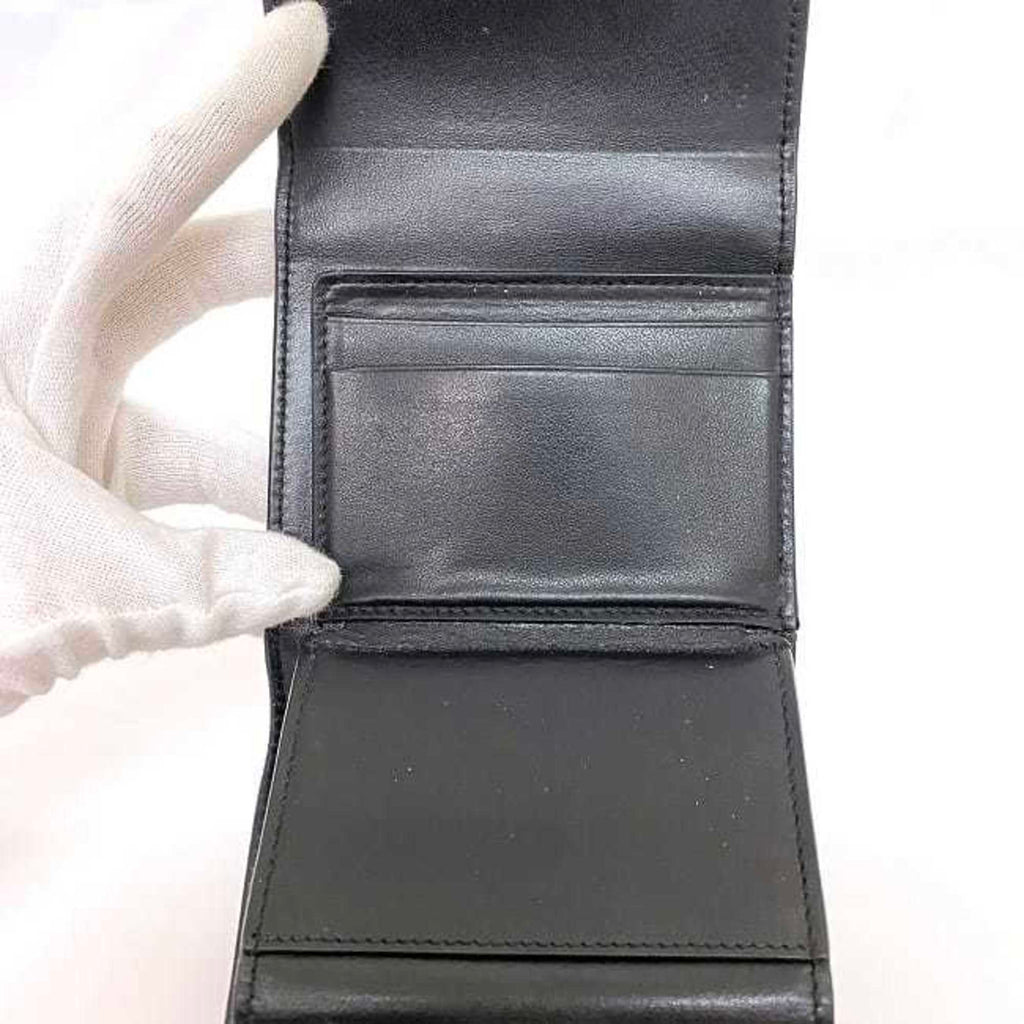 Celine Black Leather Wallet (Tri-Fold)