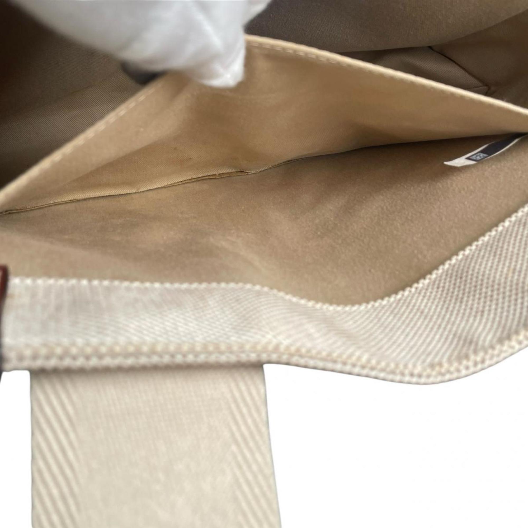 Chloé Beige Linen Leather Handbag (Pre-Owned)