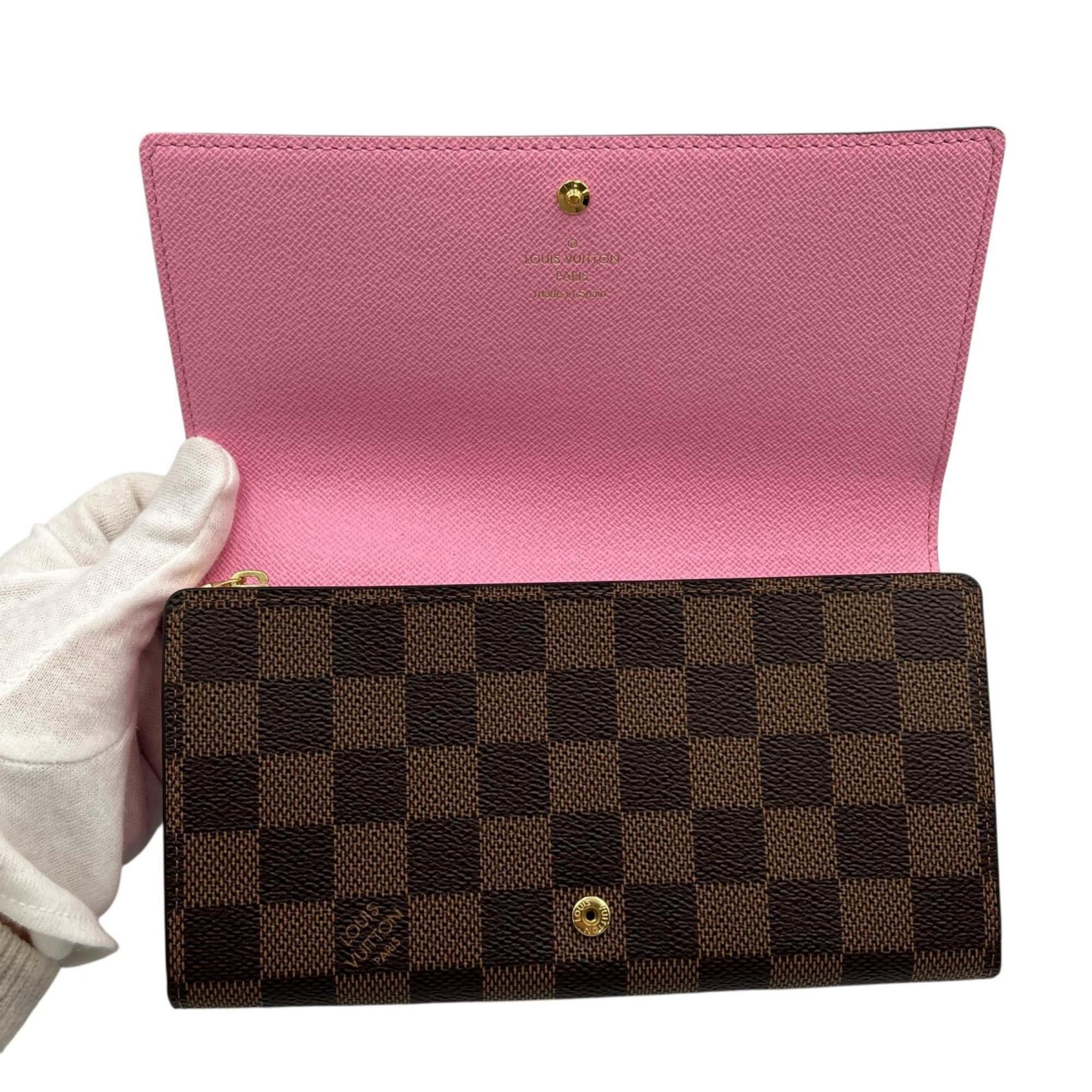 Louis Vuitton Brown Damier Canvas Long Wallet