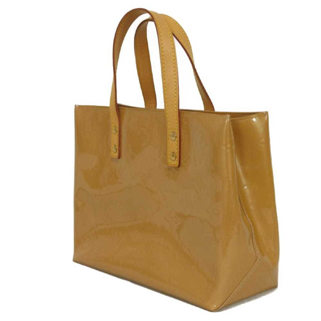 Louis Vuitton Beige Noisette Monogram Vernis Handbag Tote Bag