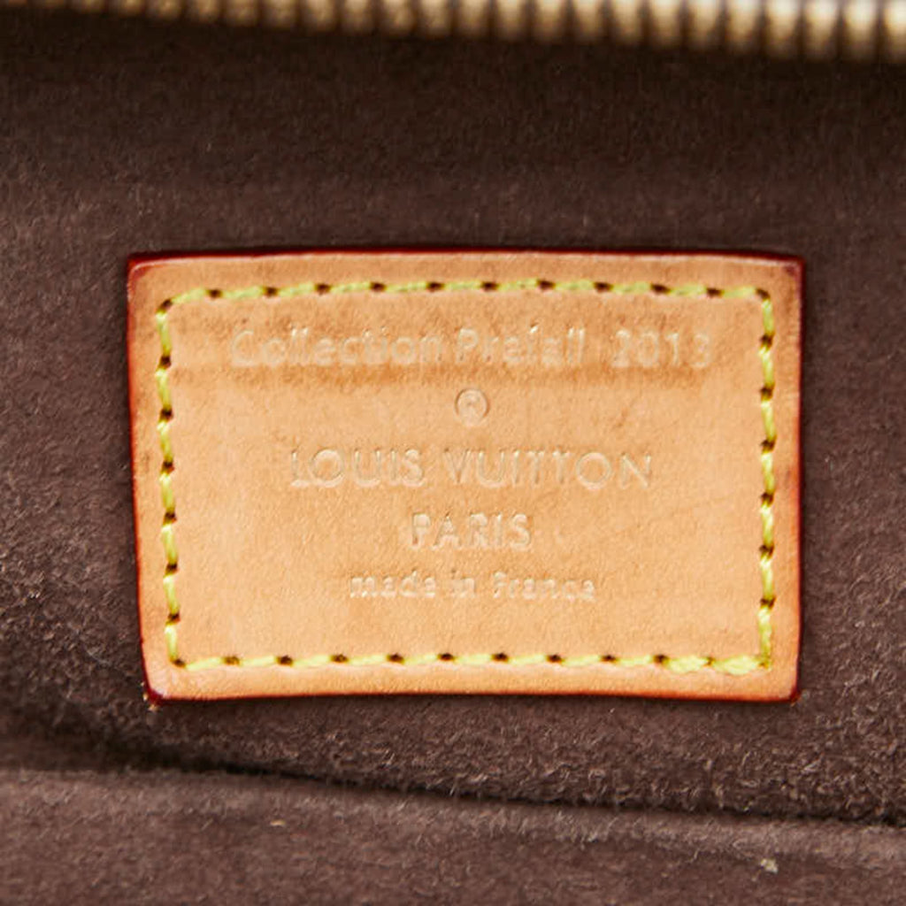 Louis Vuitton Brown Pvc Leather Handbag
