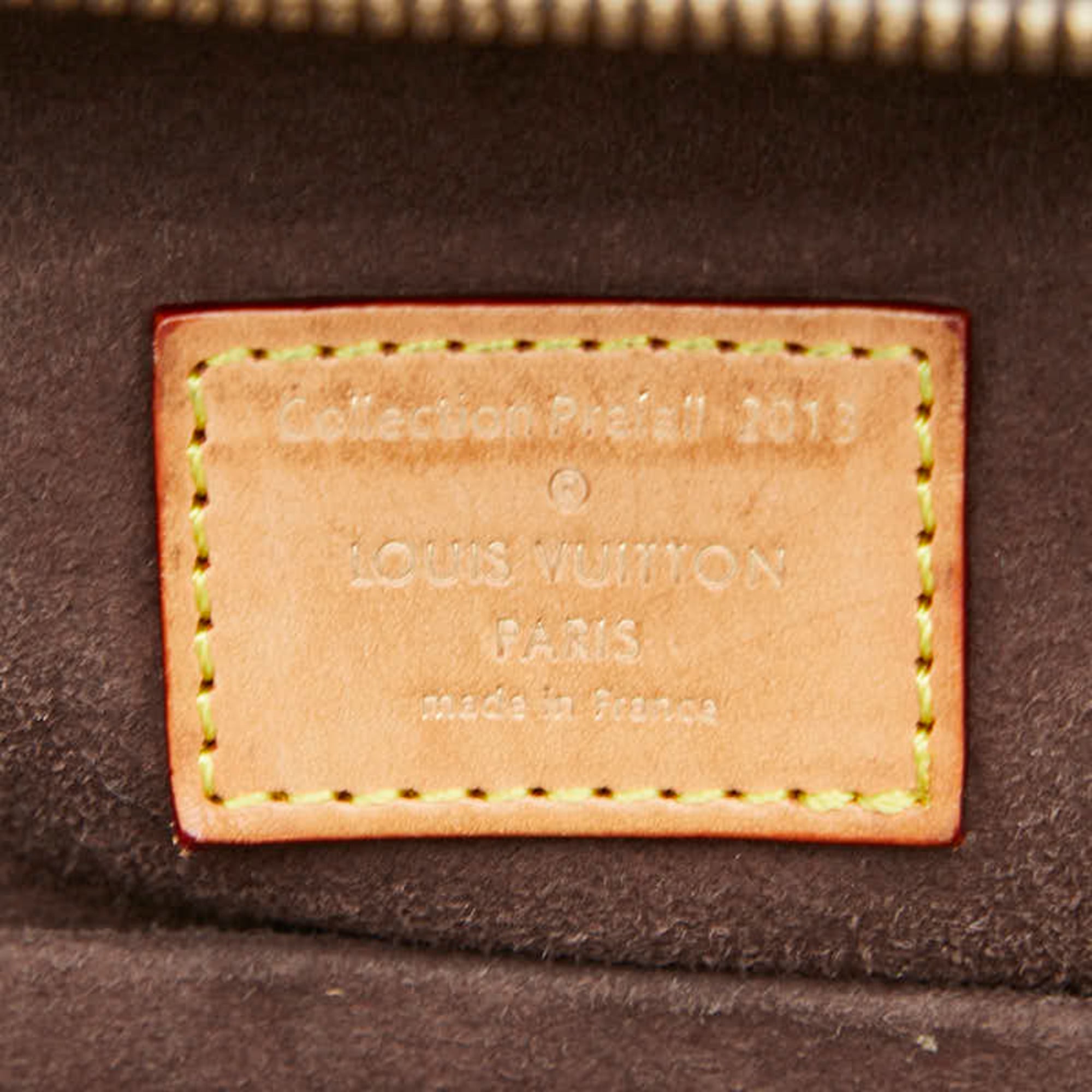 Louis Vuitton Brown Pvc Leather Handbag