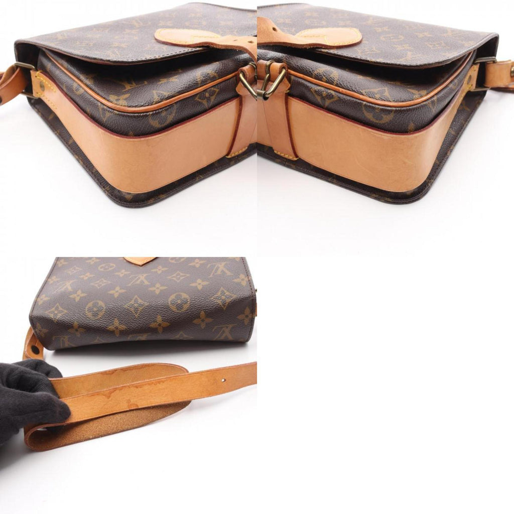 Louis Vuitton Monogram Brown Coated Canvas Leather Shoulder Bag