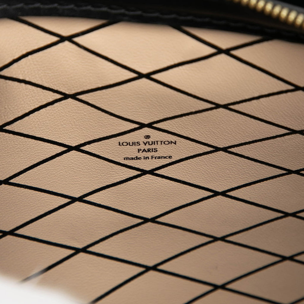Louis Vuitton Black Blue Leather Shoulder Bag
