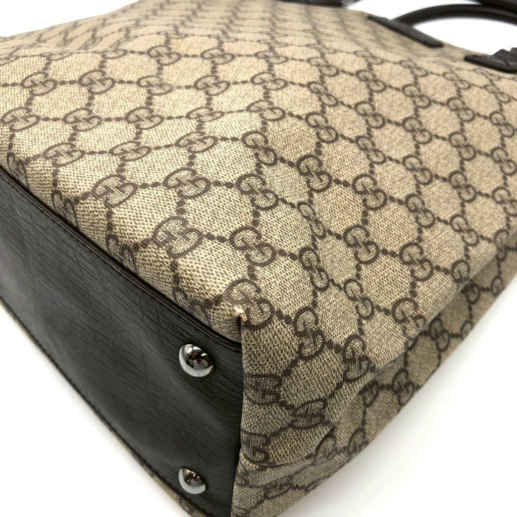 Gucci Beige Gg Supreme Canvas Tote Bag (Pre-Owned)