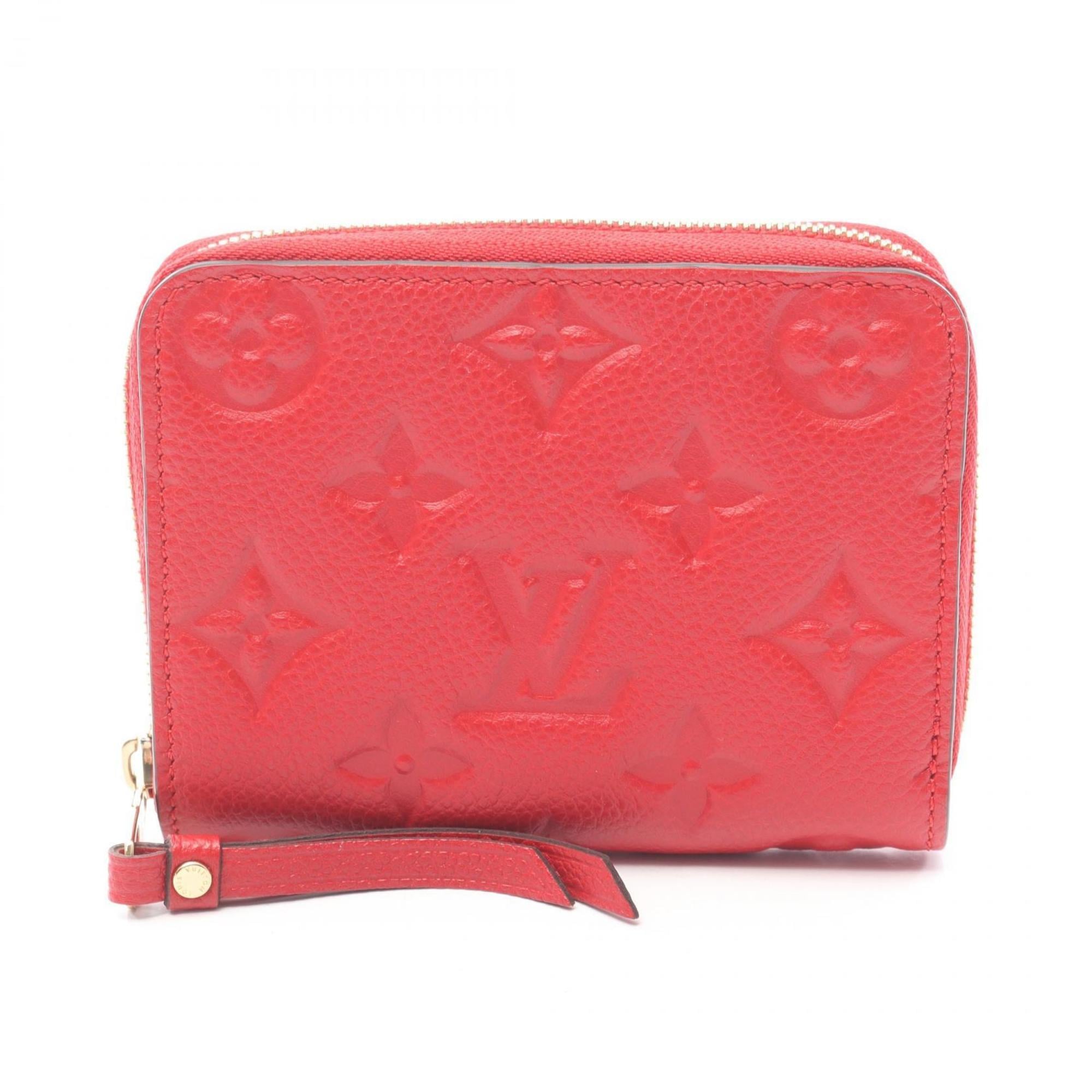 Louis Vuitton Cerise Red Color Monogram Empreinte Coin Purse/Coin Case