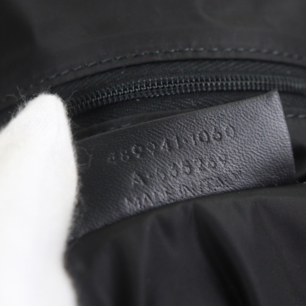 Balenciaga Black Red Color Nylon Boston