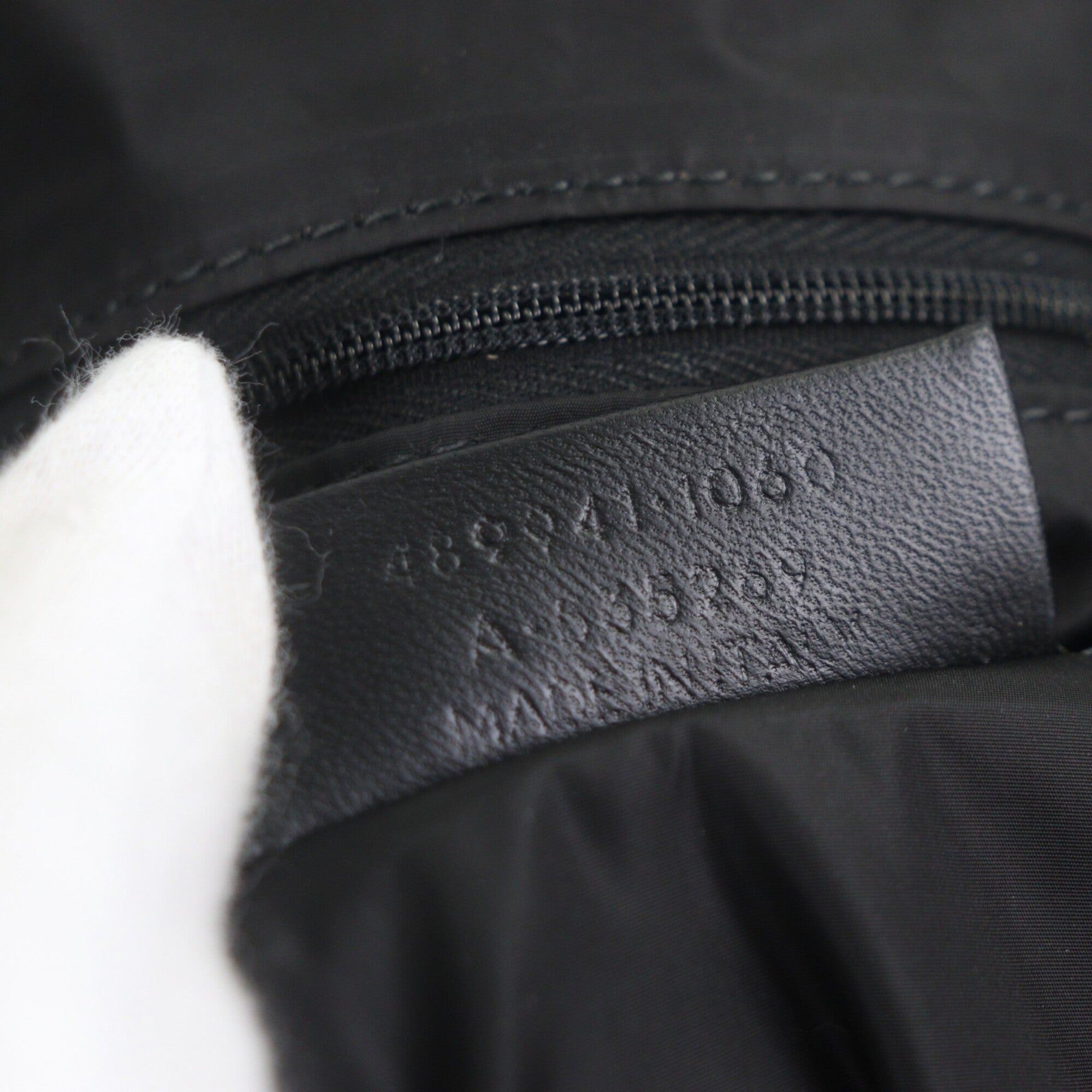 Balenciaga Black Red Color Nylon Boston