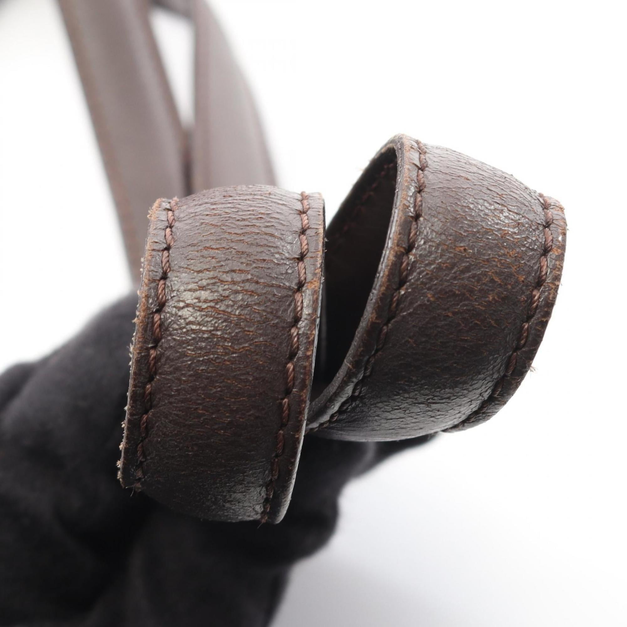 Louis Vuitton Brown Coated Canvas Pvc Leather Damier Canvas Tote Bag
