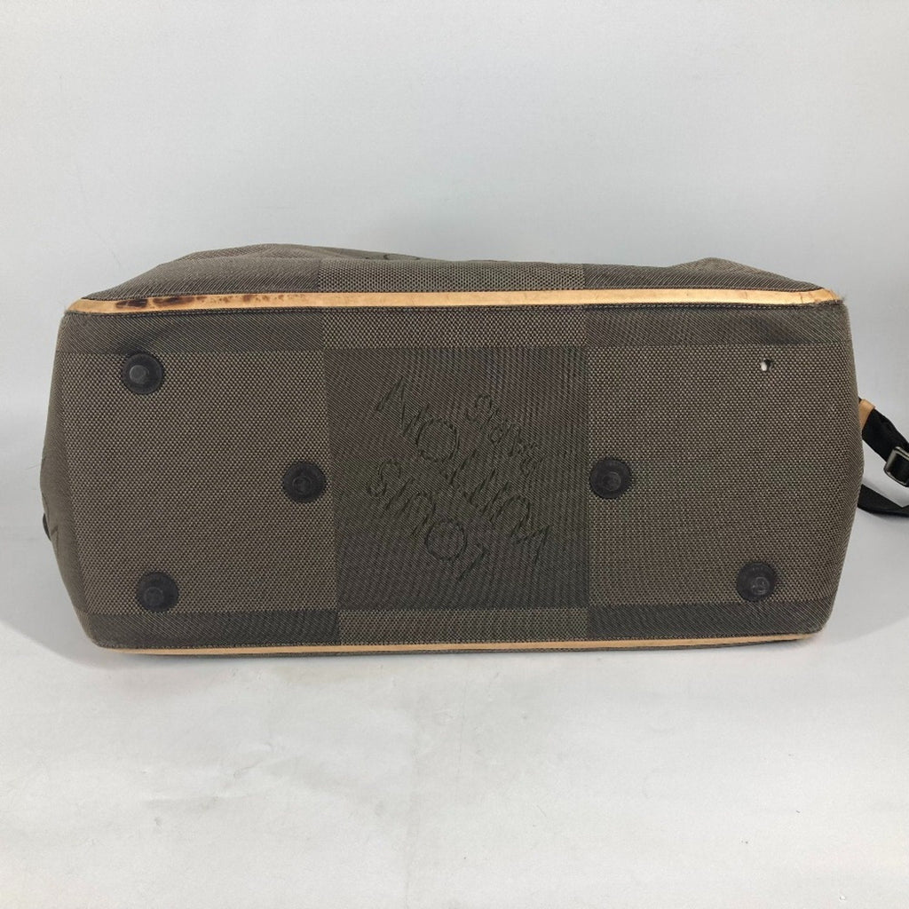Louis Vuitton Khaki Canvas Boston Bag