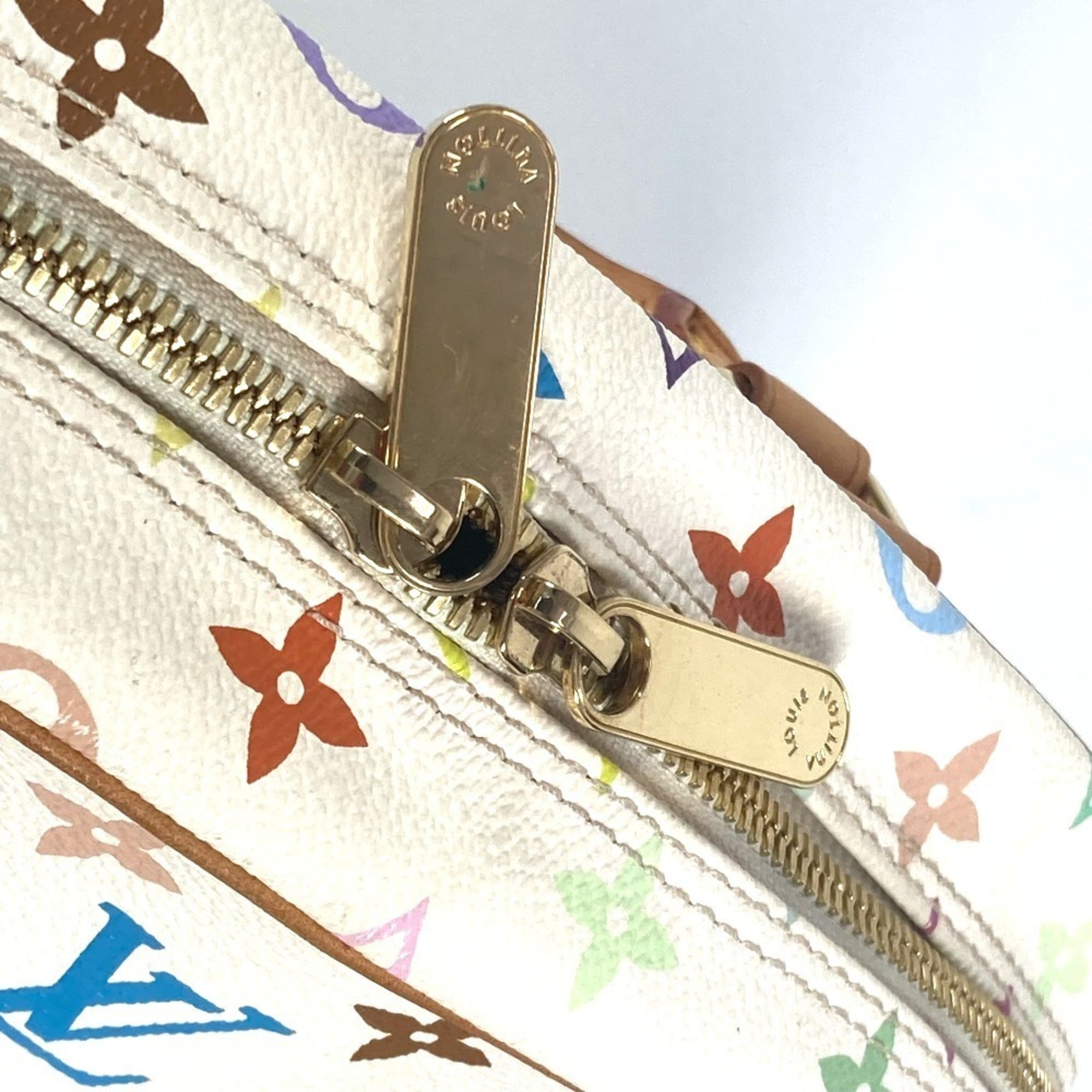 Louis Vuitton Monogram Multicolore Blanc White Monogram Multicolore Boston Bag Handbag
