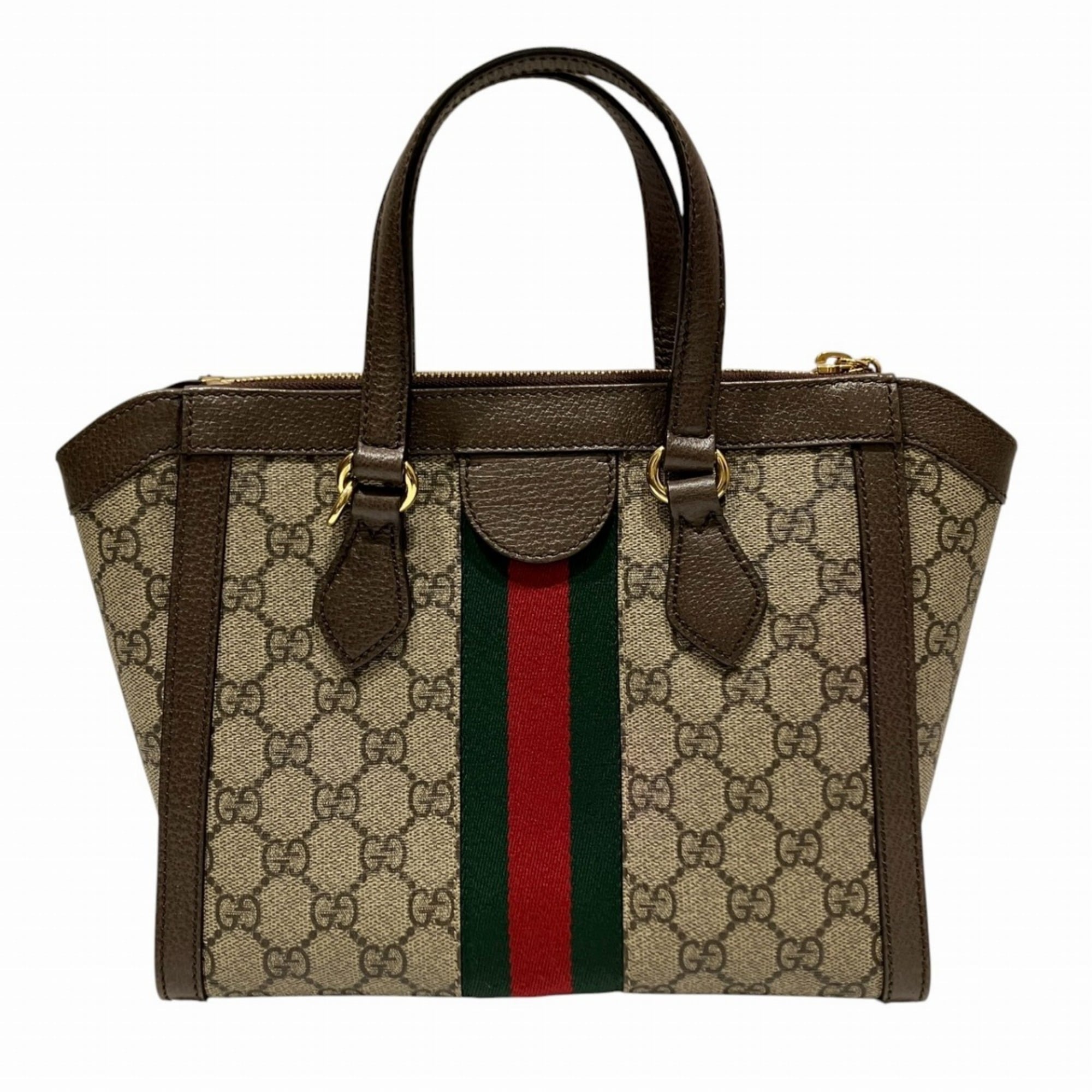 Gucci Brown Pvc Leather Handbag (Pre-Owned)