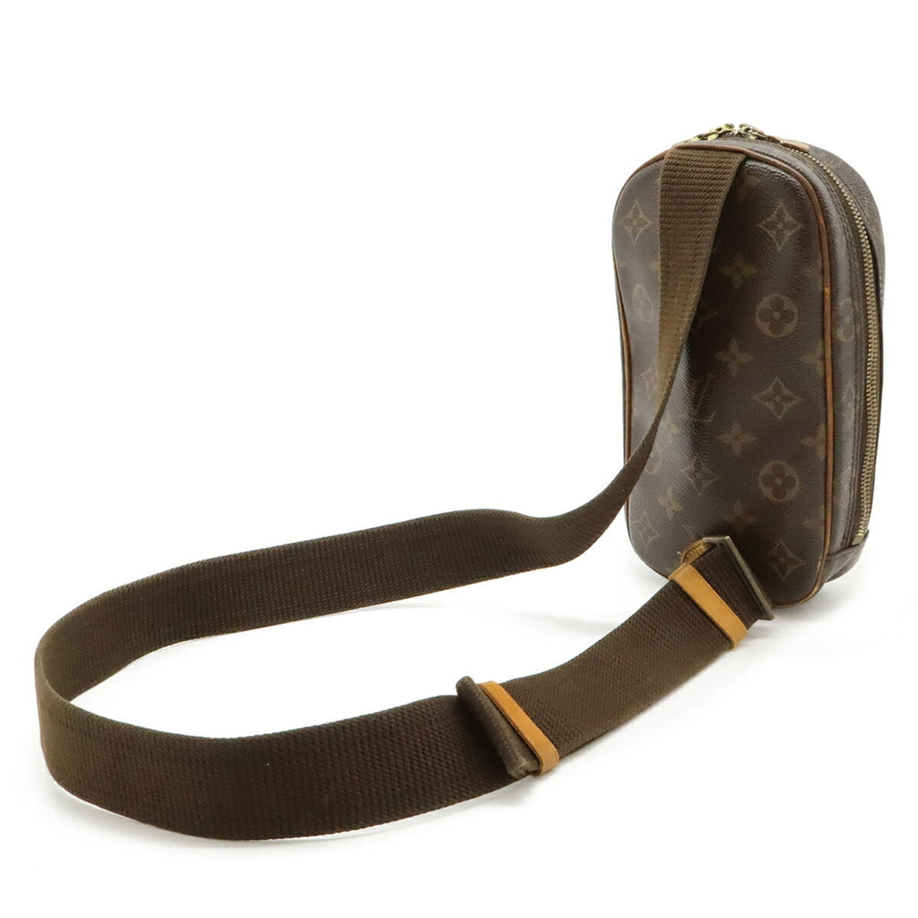 Louis Vuitton Brown Canvas Pochette Shoulder Bag Sling Bag