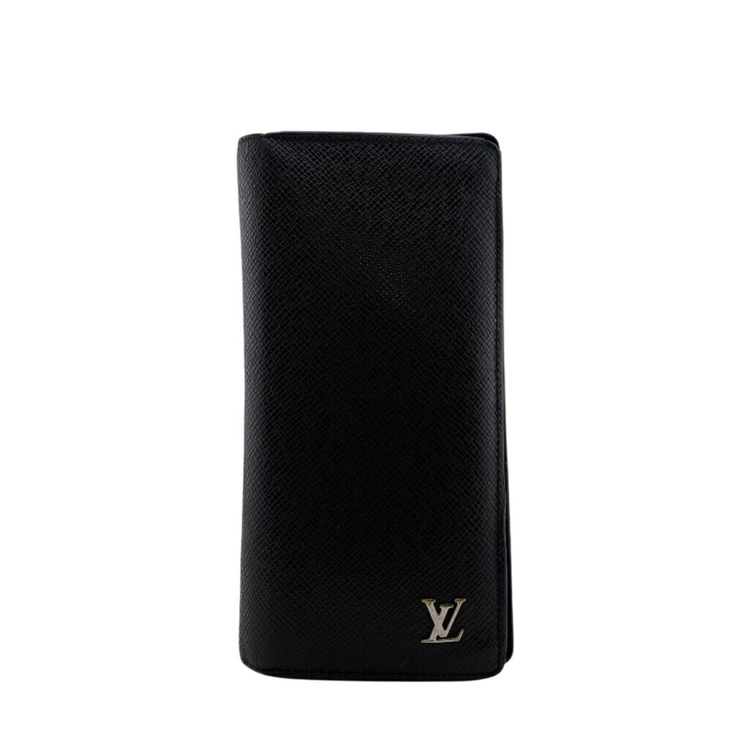 Louis Vuitton Black Noir Leather Long Wallet