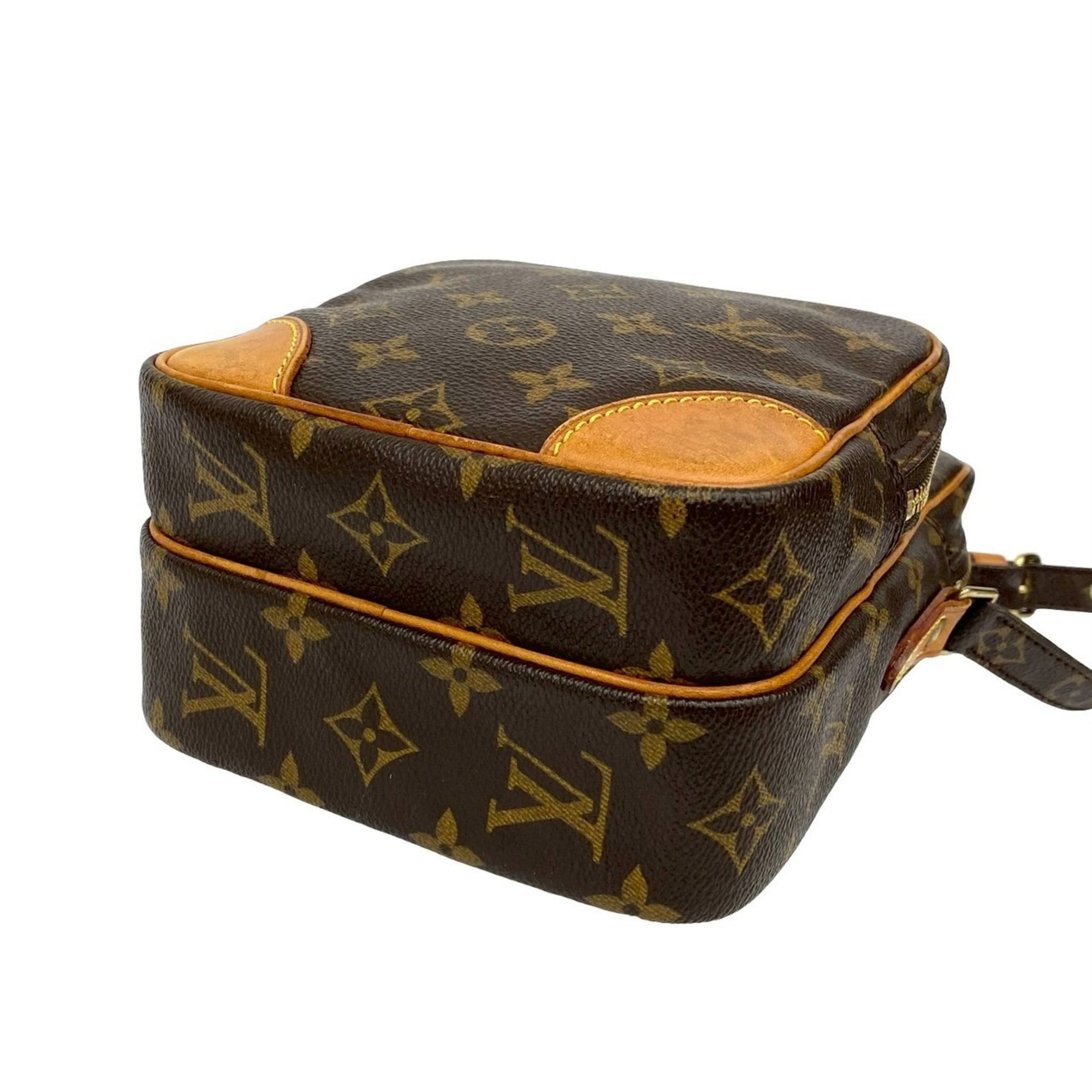 Louis Vuitton Brown Leather Pvc Pochette Shoulder Bag
