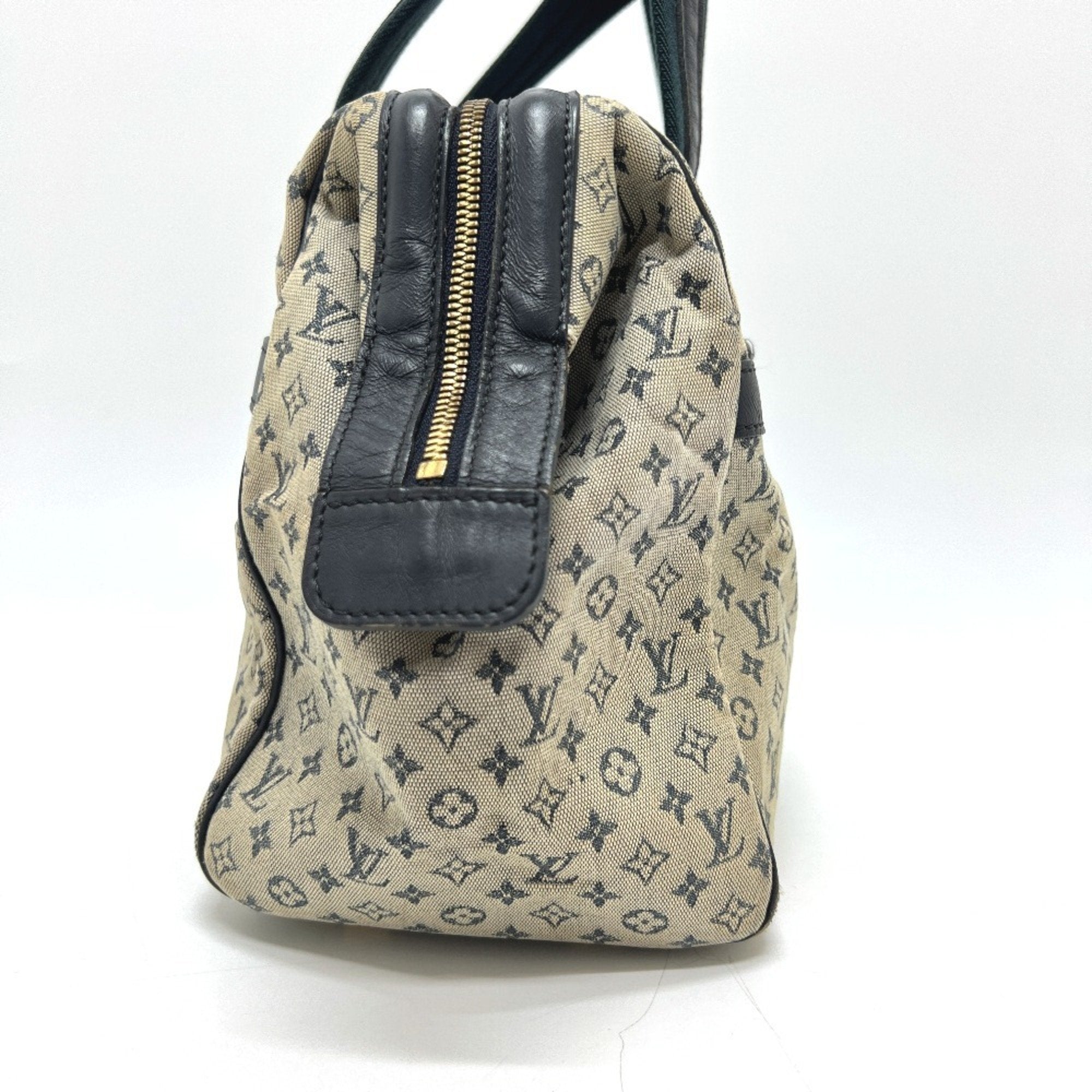 Louis Vuitton Galle Monogram Navy Monogram Mini Boston Bag Handbag