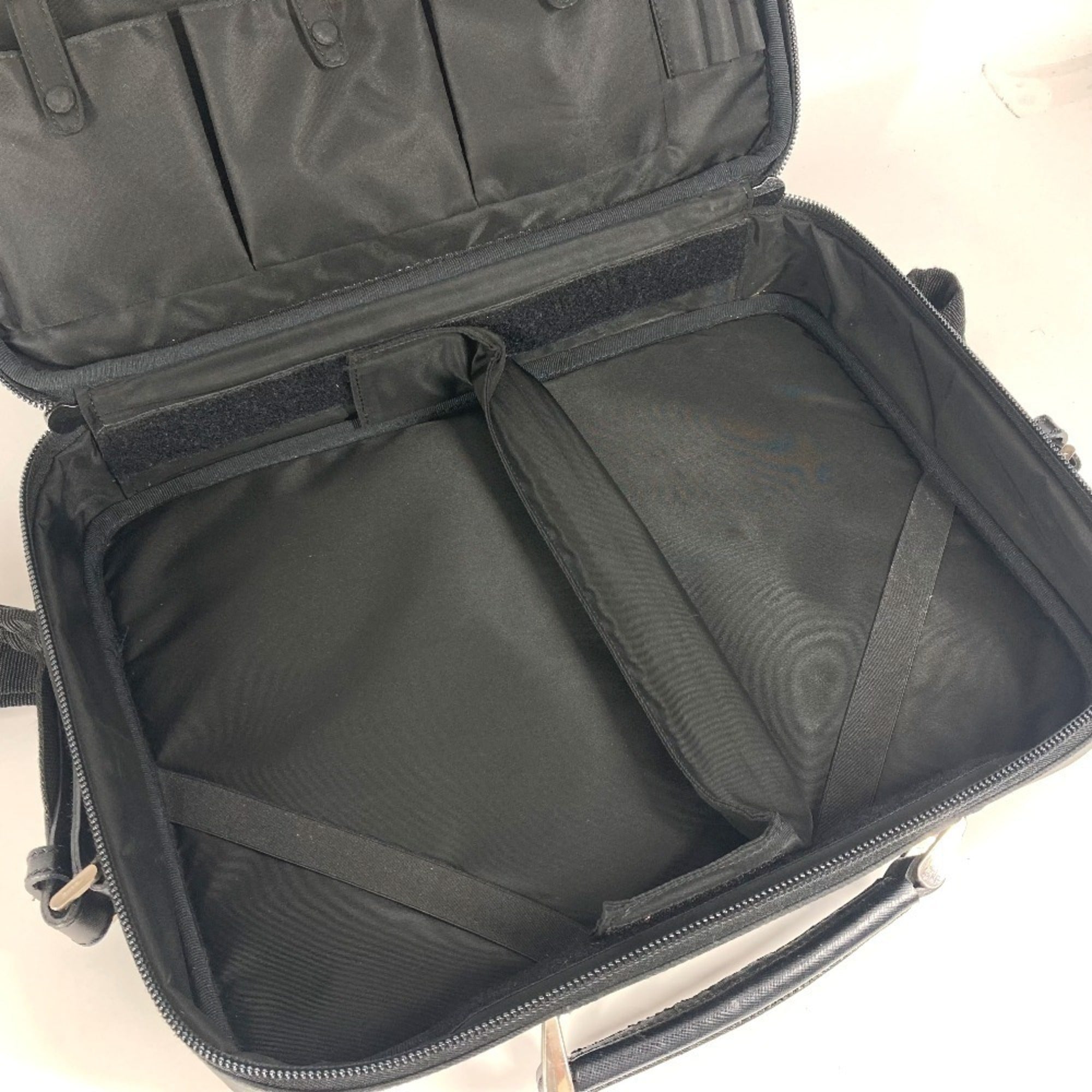 Prada Black Leather Nylon Handbag Shoulder Bag