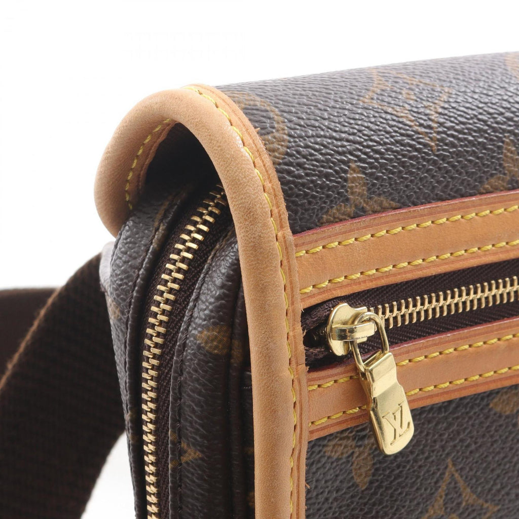 Louis Vuitton Brown Coated Canvas Leather Fanny Pack