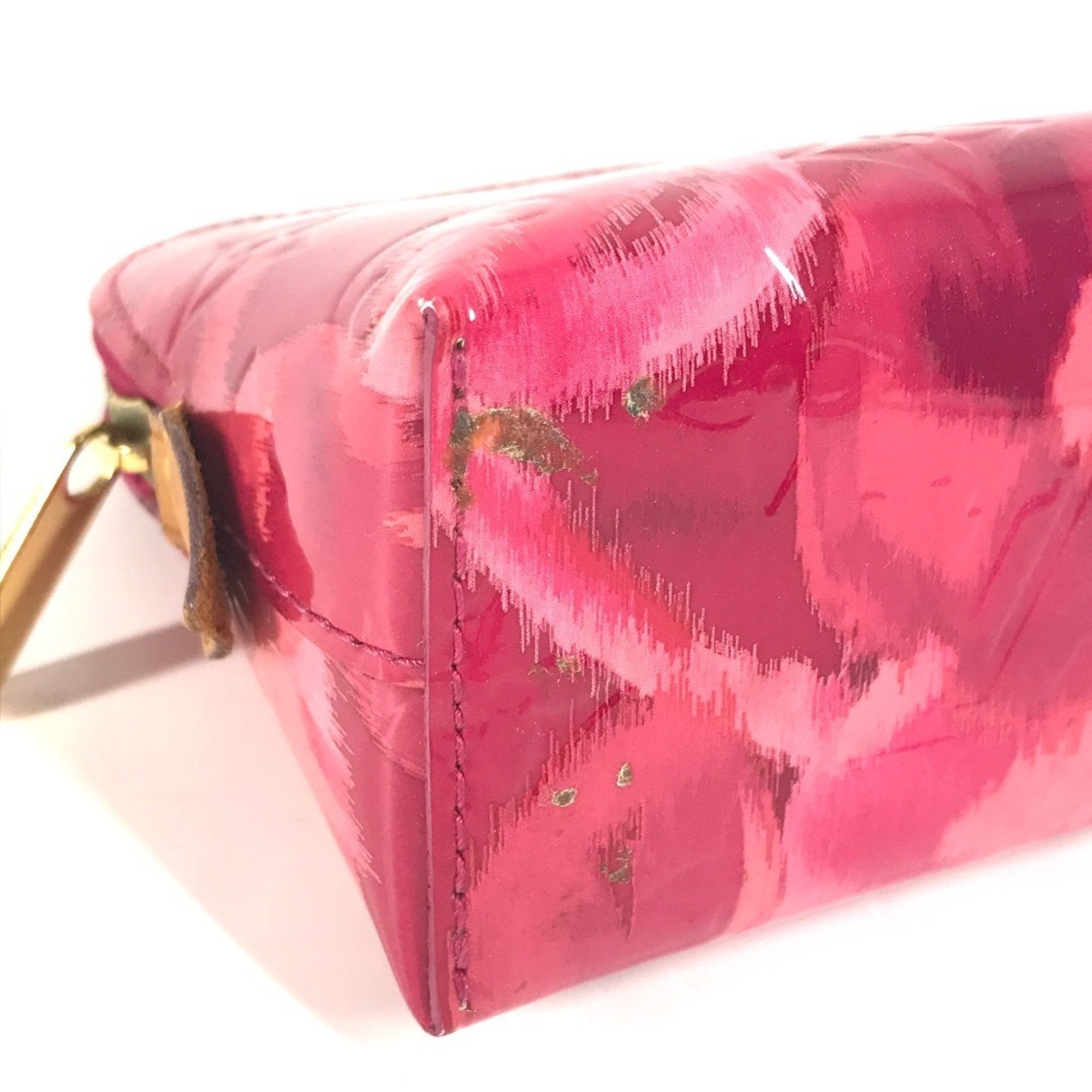 Louis Vuitton Pink Monogram Vernis Pochette Pouch