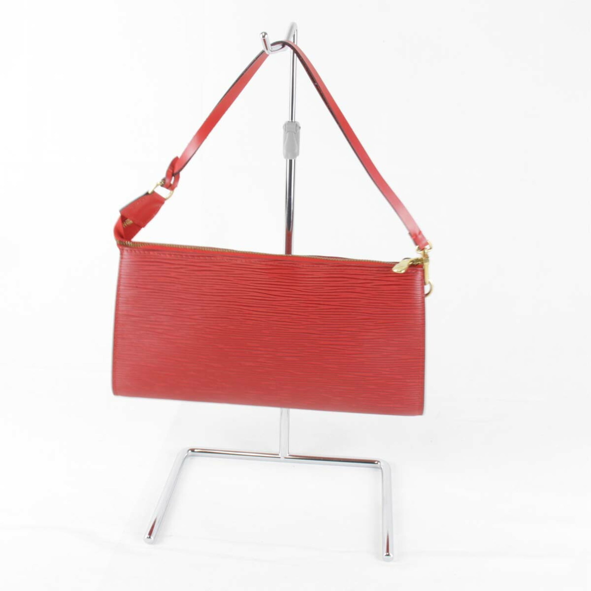 Louis Vuitton Red Color Epi Leather Pouch