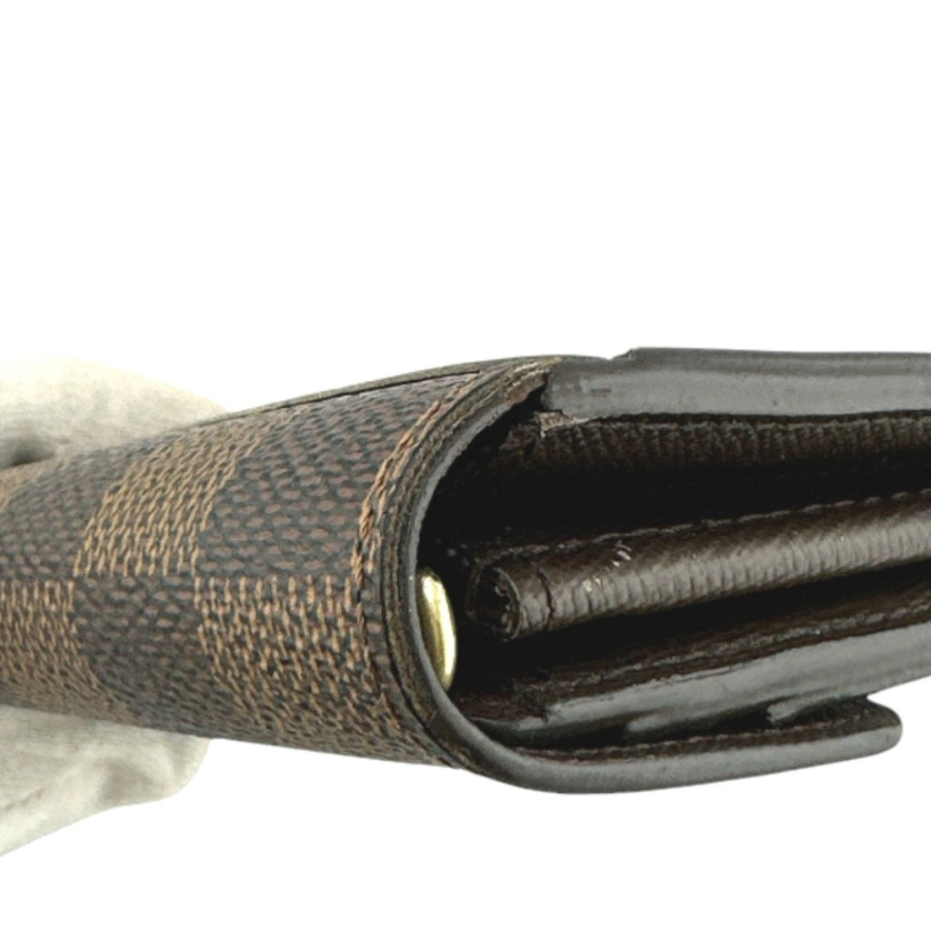 Louis Vuitton Brown Damier Canvas Long Wallet (Tri-Fold)