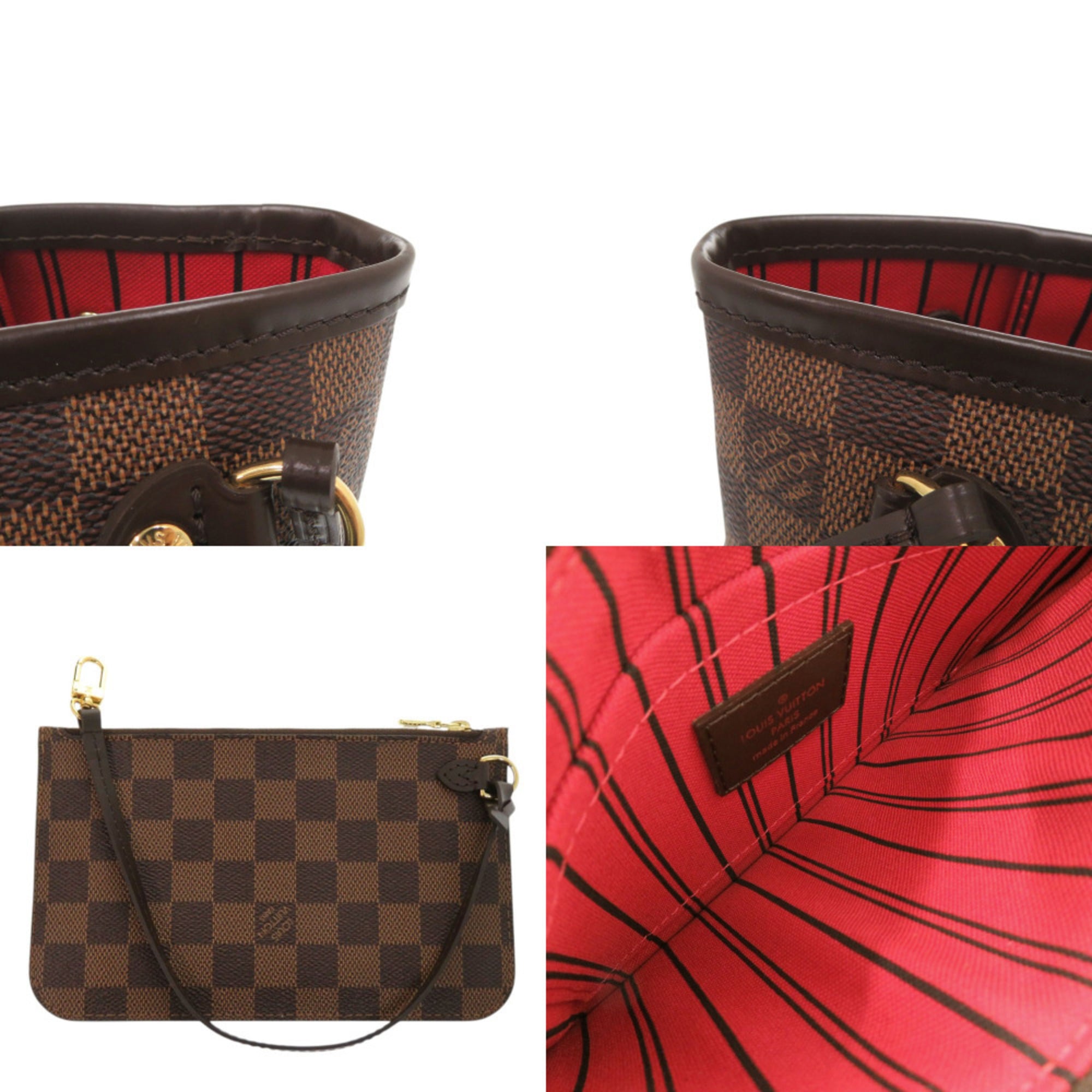 Louis Vuitton Cerise Damier Canvas Pouch Tote Bag