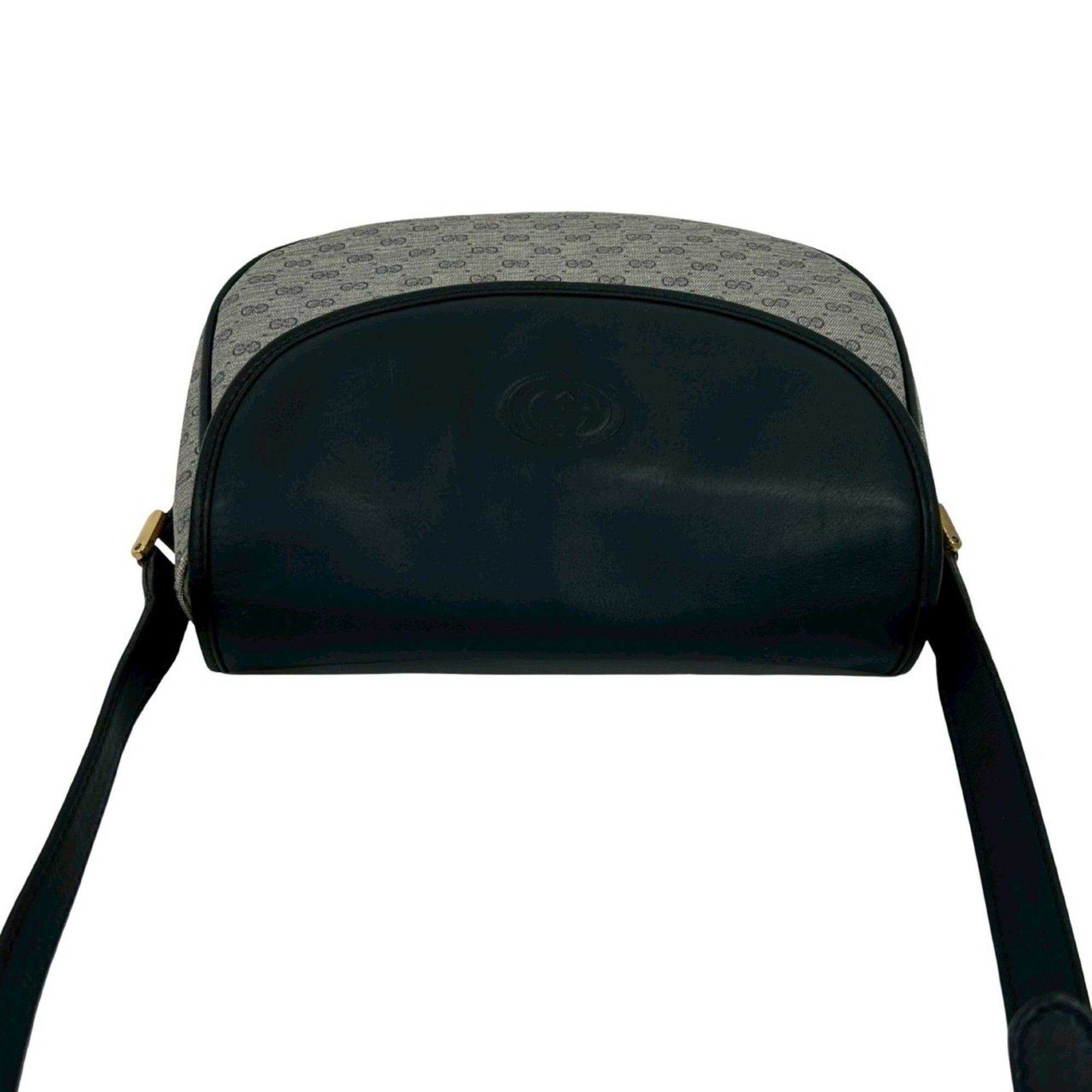 Gucci Navy Leather Pvc Pochette Shoulder Bag (Pre-Owned)