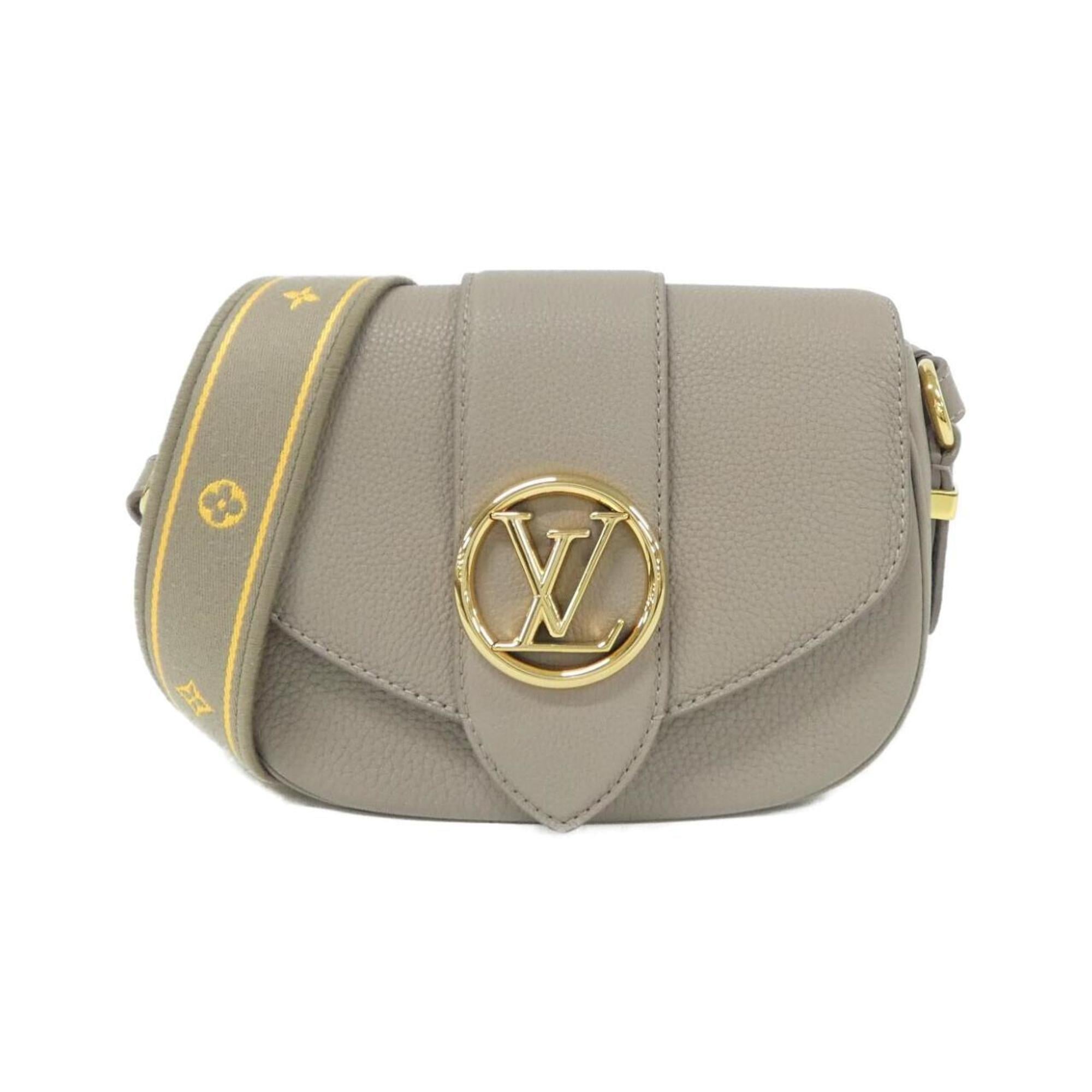 Louis Vuitton Gris Leather Shoulder Bag