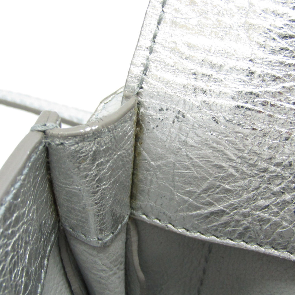 Balenciaga Silver Leather Shoulder