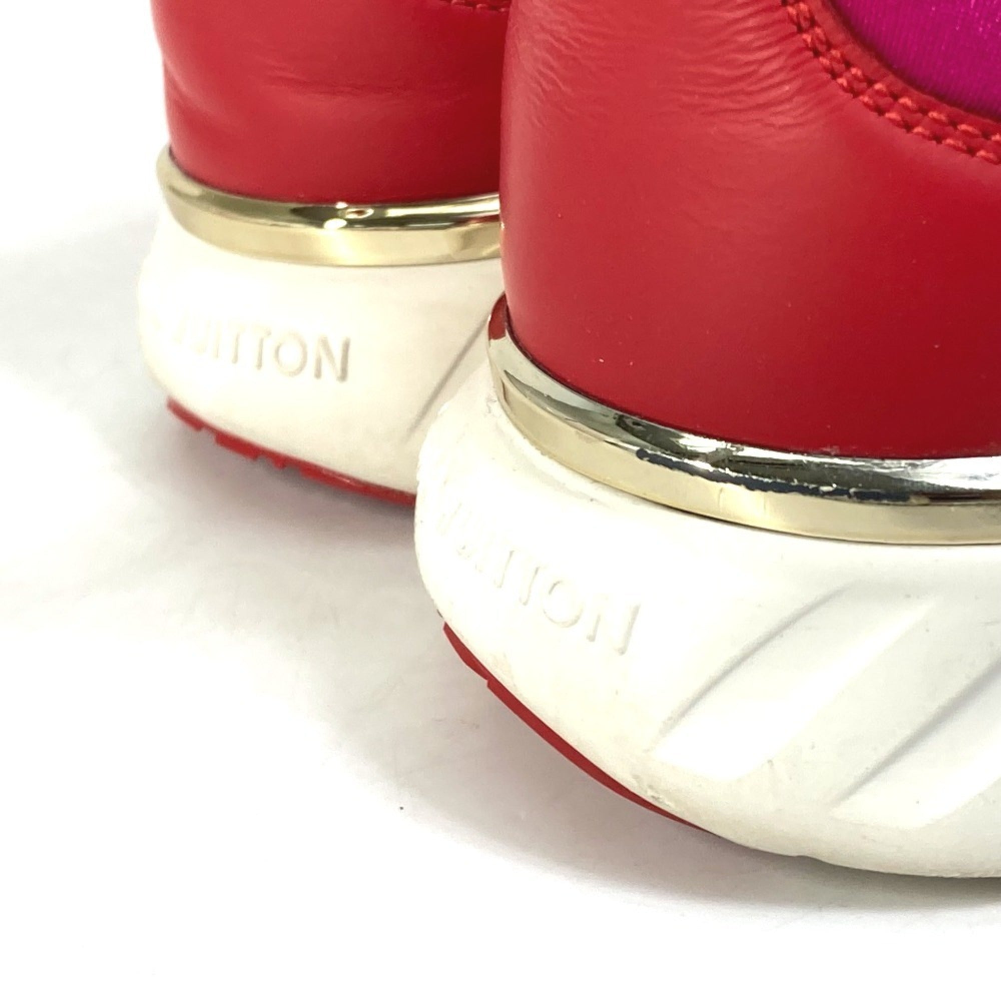 Louis Vuitton Pink Red Color Sneakers