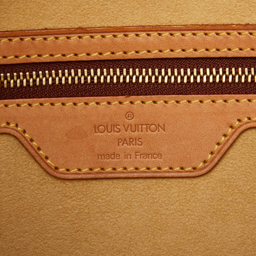 Louis Vuitton Brown Pvc Leather Tote Bag