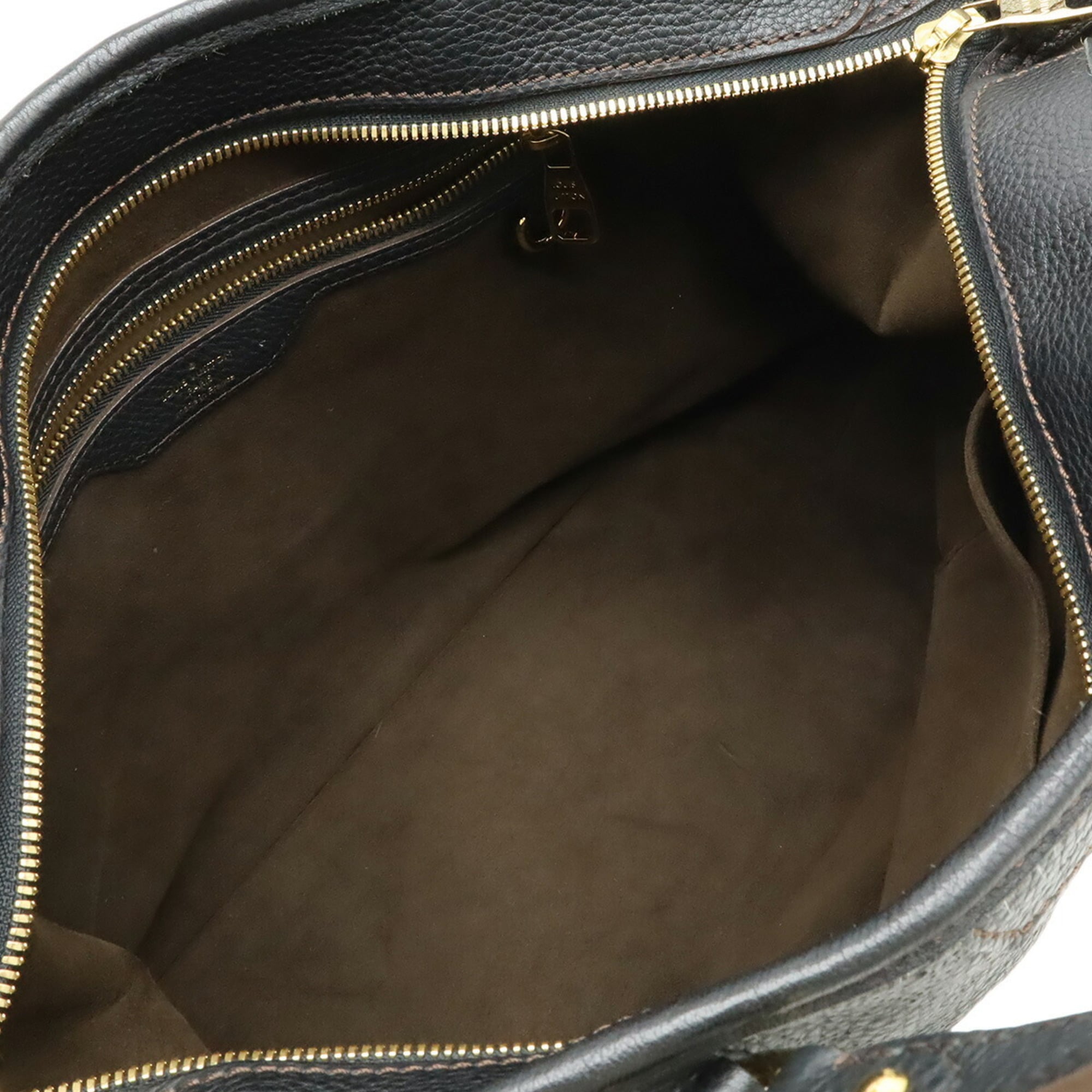 Louis Vuitton Mahina Black Noir Mahina Leather Handbag Shoulder Bag Tote Bag