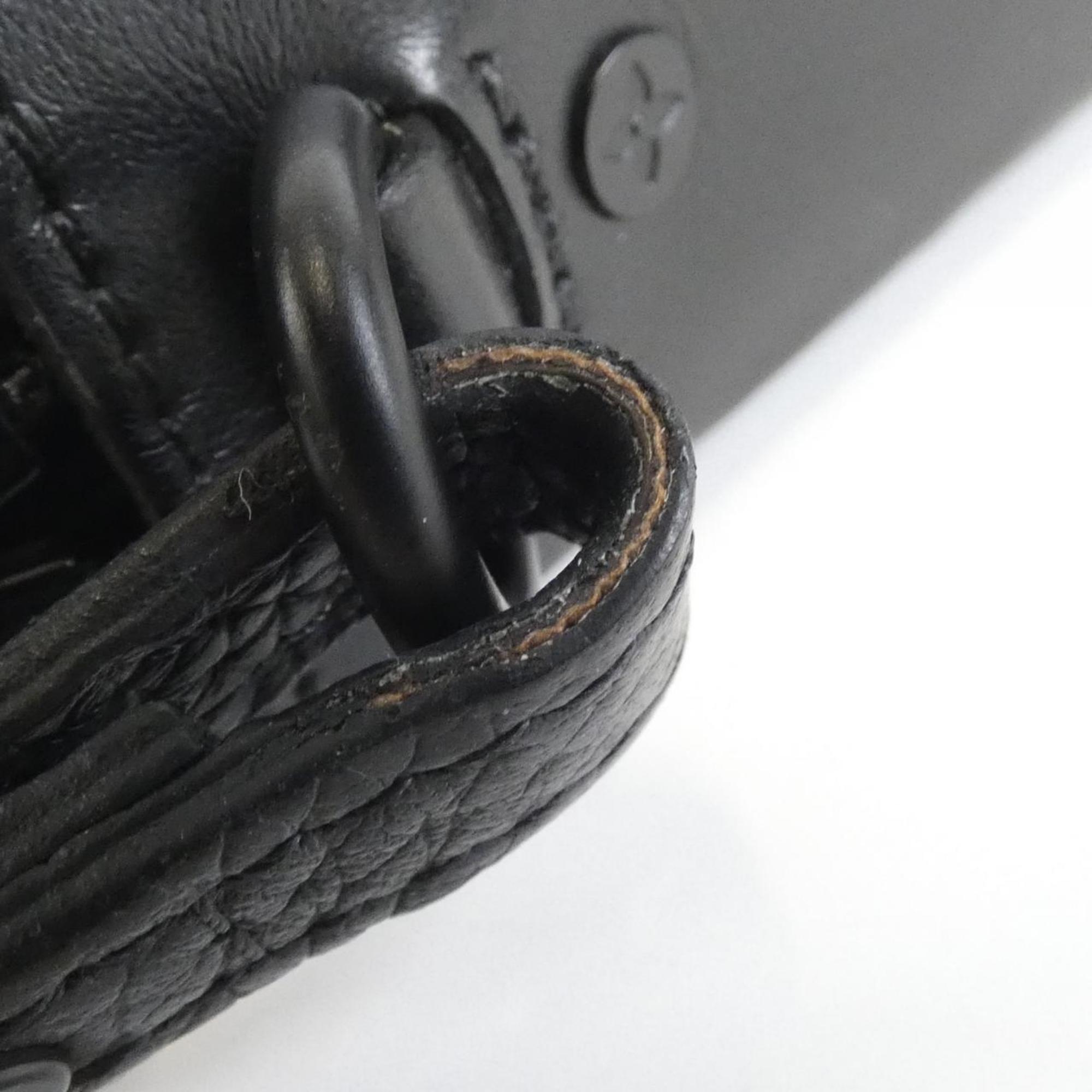Louis Vuitton Black Leather Handbag