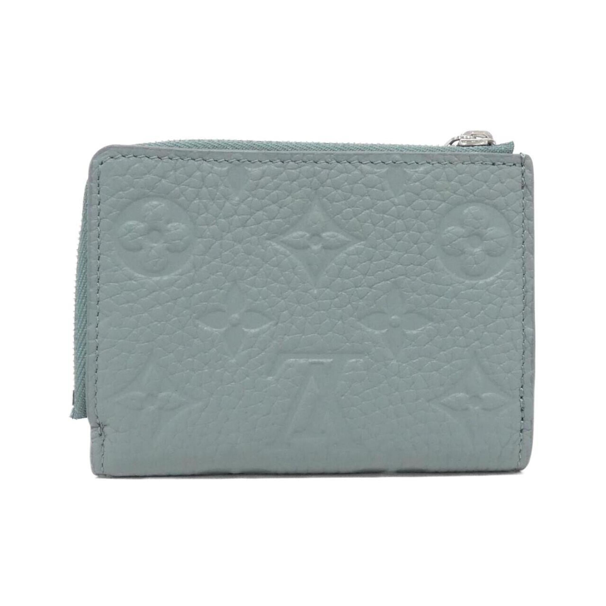 Louis Vuitton Blue Leather Wallet (Tri-Fold)